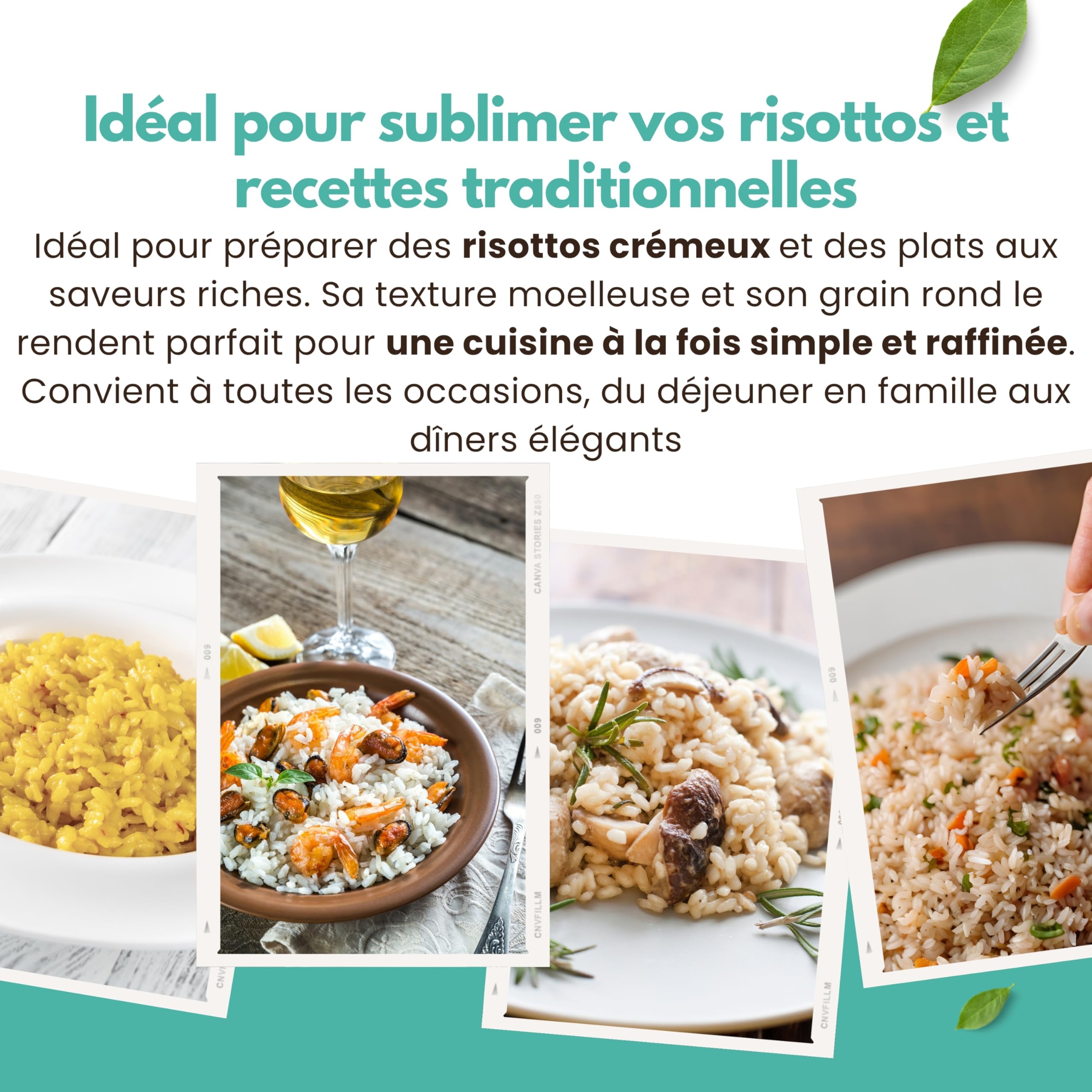 Riz Arborio Italien 2 kg – Spécial Risottos, Arancini et Soupes – Grains Fermes et Crémeux – Sans Gluten – Made in Italy - 13 di Ilaria
