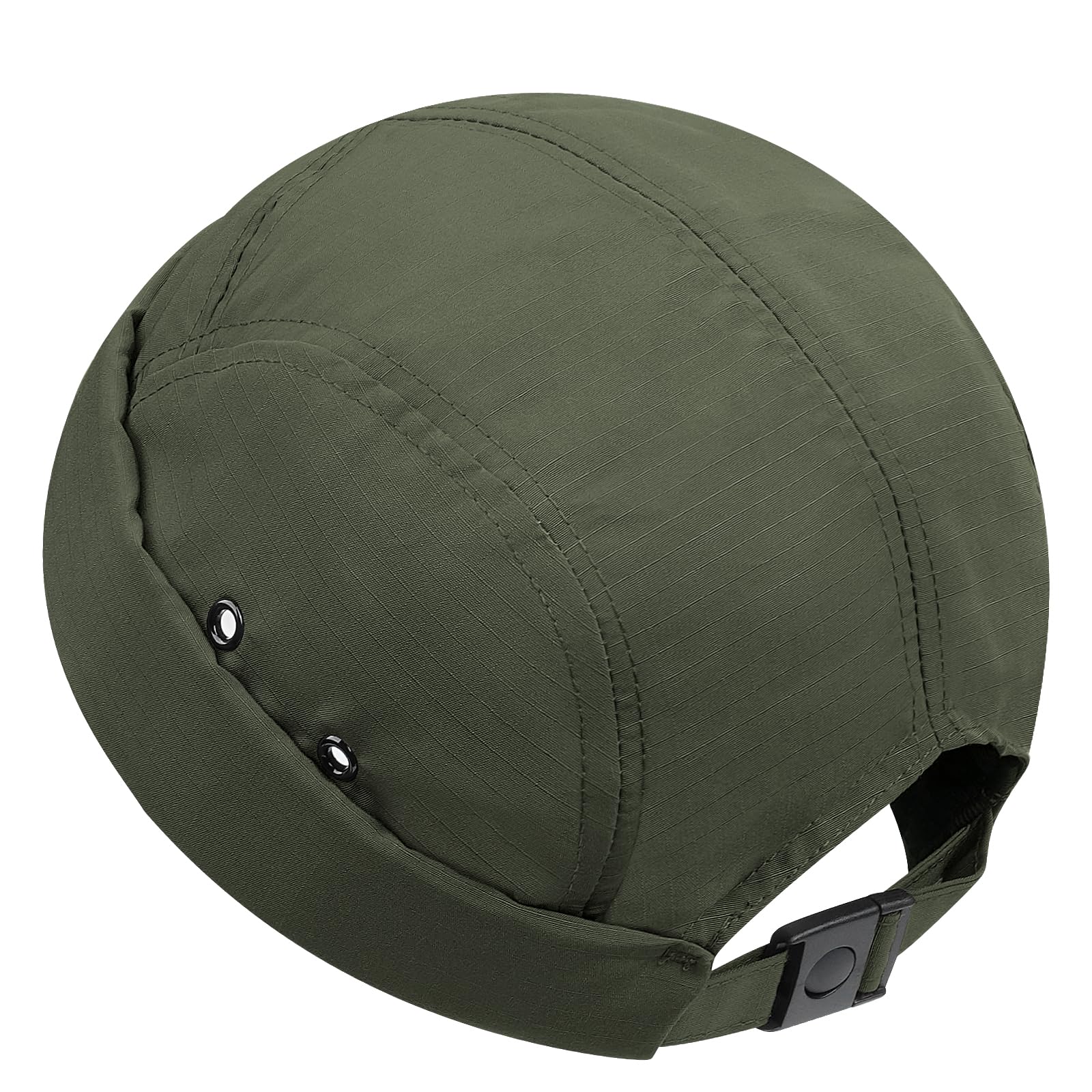Croogo Brimless Hats Waterproof Beanie Hat Docker Caps 5 Panel Hats for Men Outdoor Waterproof No Visor Skull Cap,Green-DBH01