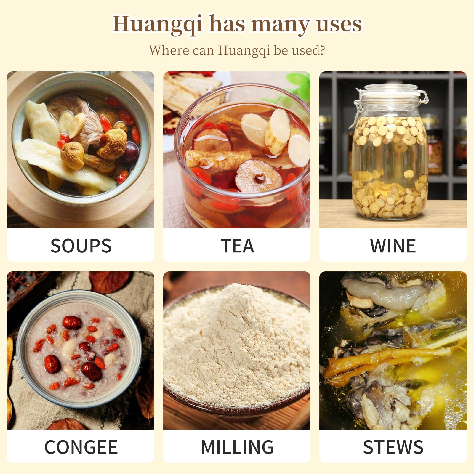 Astragalus Root Slices Tea Huang Qi - Premium Chinese Herb (200g/7oz) — Amazon image 7
