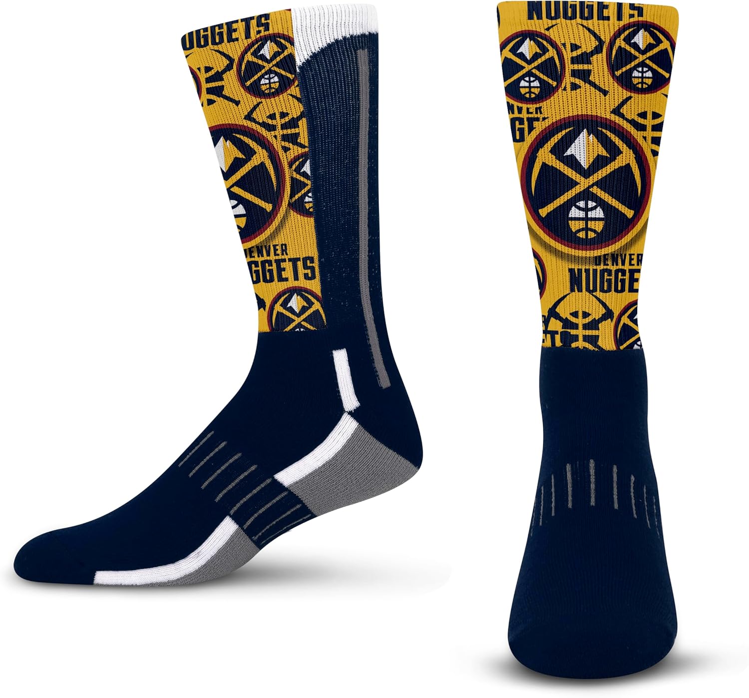 For Bare Feet NBA Unisex Kids Nba Montage Crew Sock Youth