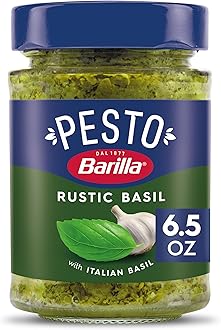 Rustic Basil Pesto with Italian Basil Pasta Sauce and Spread