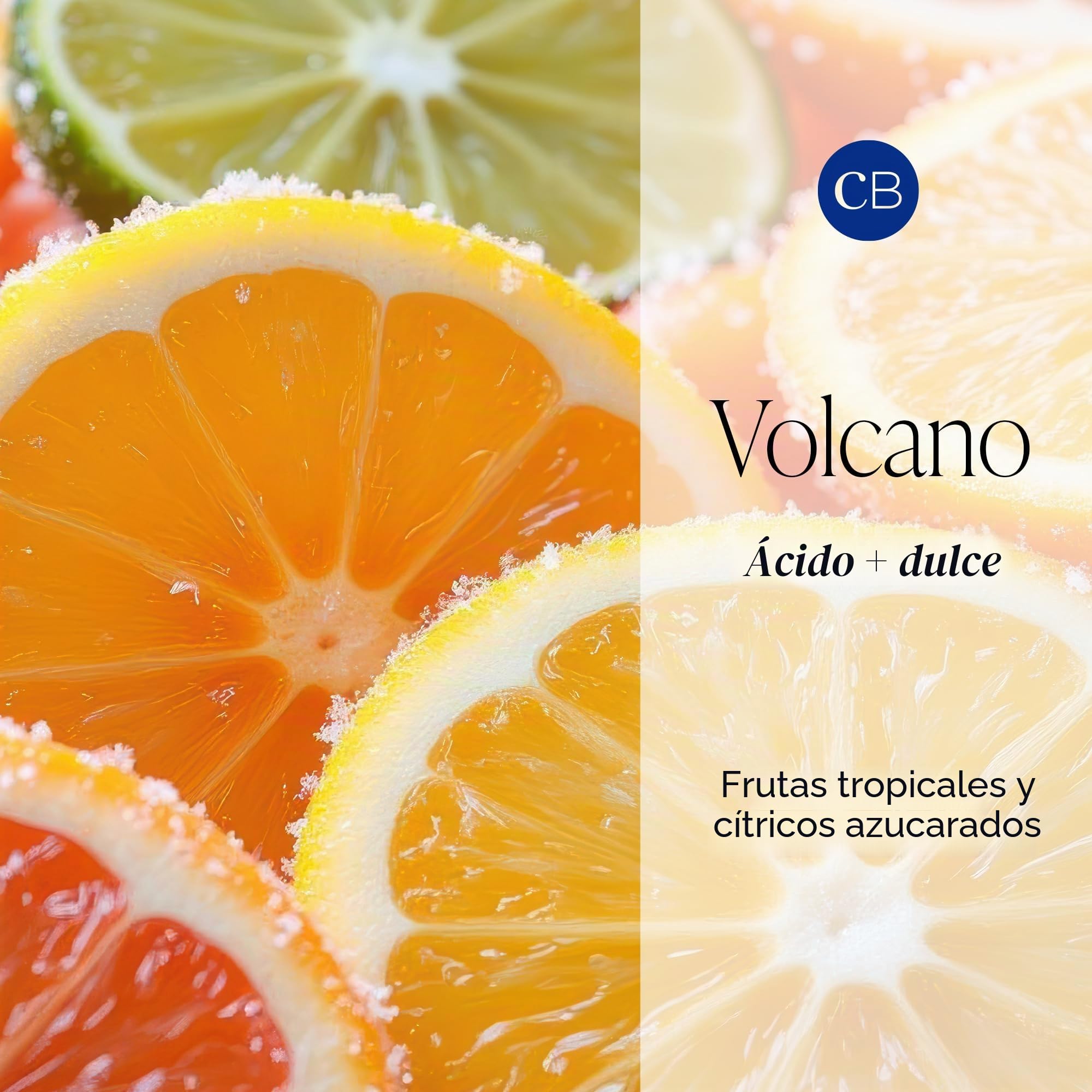Capri Blue Volcano - Velas perfumadas de Lujo para el hogar perfumadas con Frutas Tropicales y cítricos azucarados, Mezcla de Cera de Vela de Soja, Vela Tropical, Velas en Tarro, Vela Azul (19 onzas)