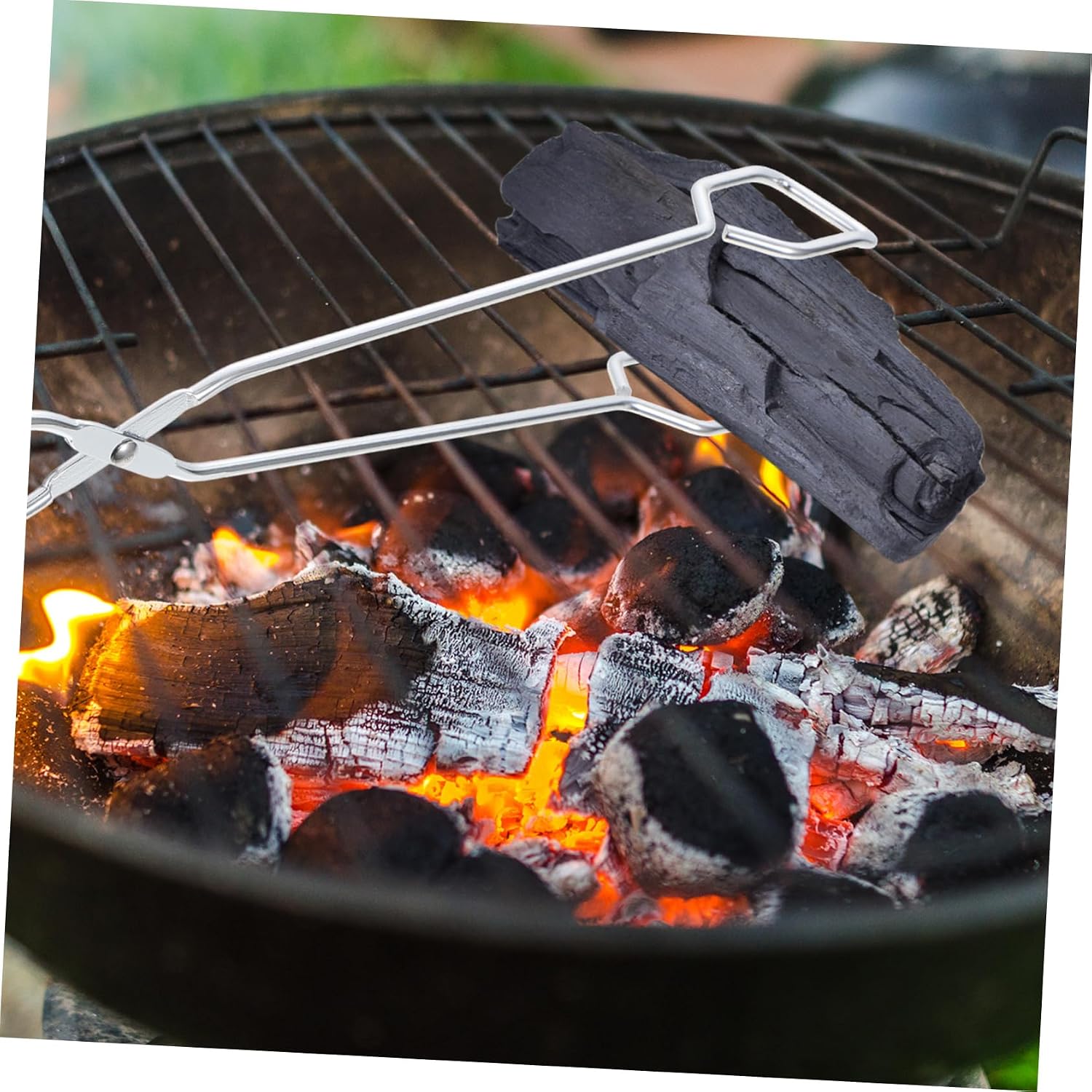 Stainless Steel Fire Tongs Food Clips Stainless Steel Grill Tongs Poker Clamp Cooking Bbq Long Handle Scissor Barbecue Food Charcoal Clip