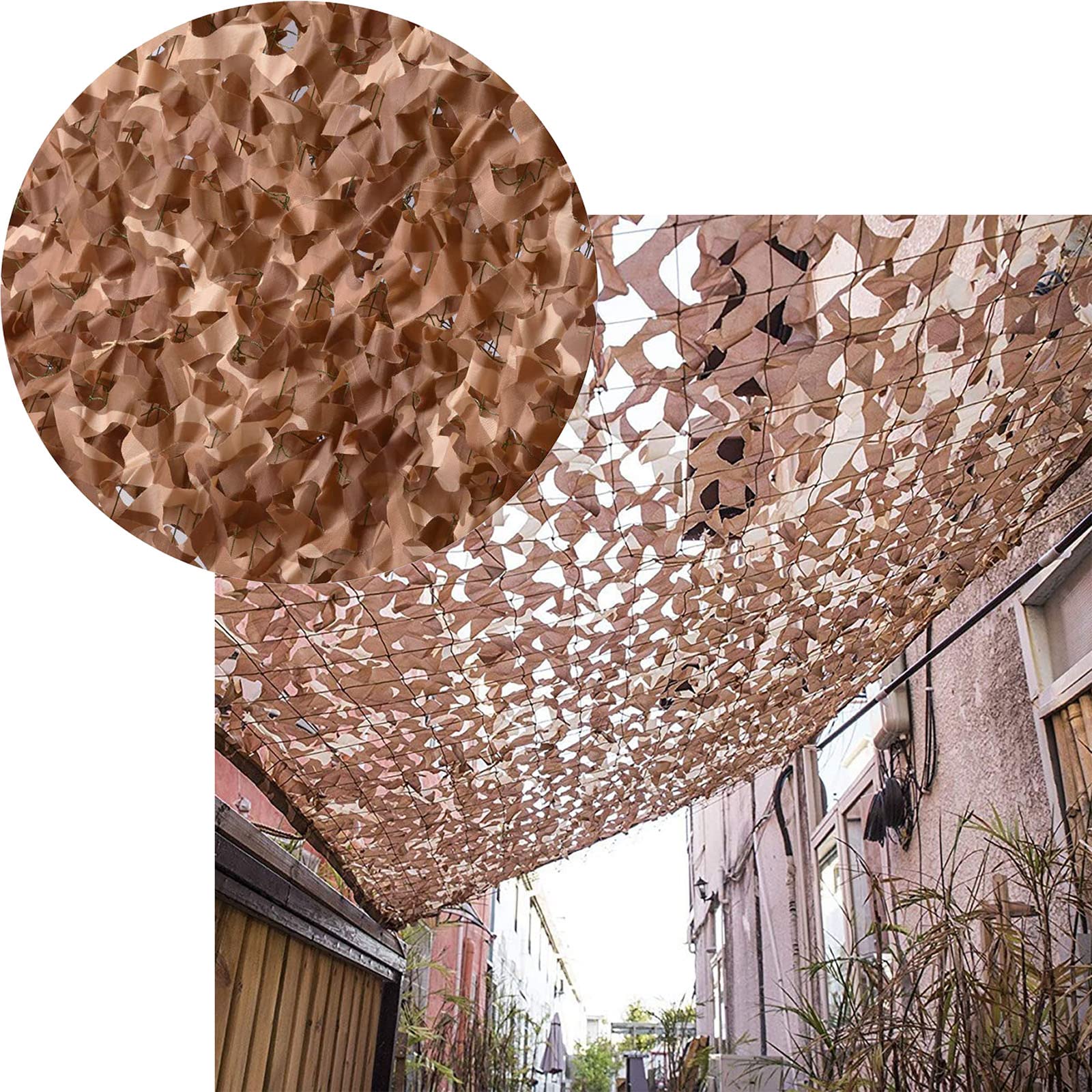 Oudini 4*8M/13*26.2Ft Desert Camouflanetting, Camo Netting Bulk Roll, Campinge Blinds Military Training Shooting Camouflanet/4 * 8M/13 * 26.2Ft