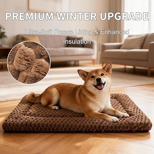 Miniatura 5 de Tapete de Cama para Perro, Reversible y Ultra Suave, Almohadilla de Perrera - Lavable a Máquina, Cama para Mascotas para Perros y Gatos - Forro de