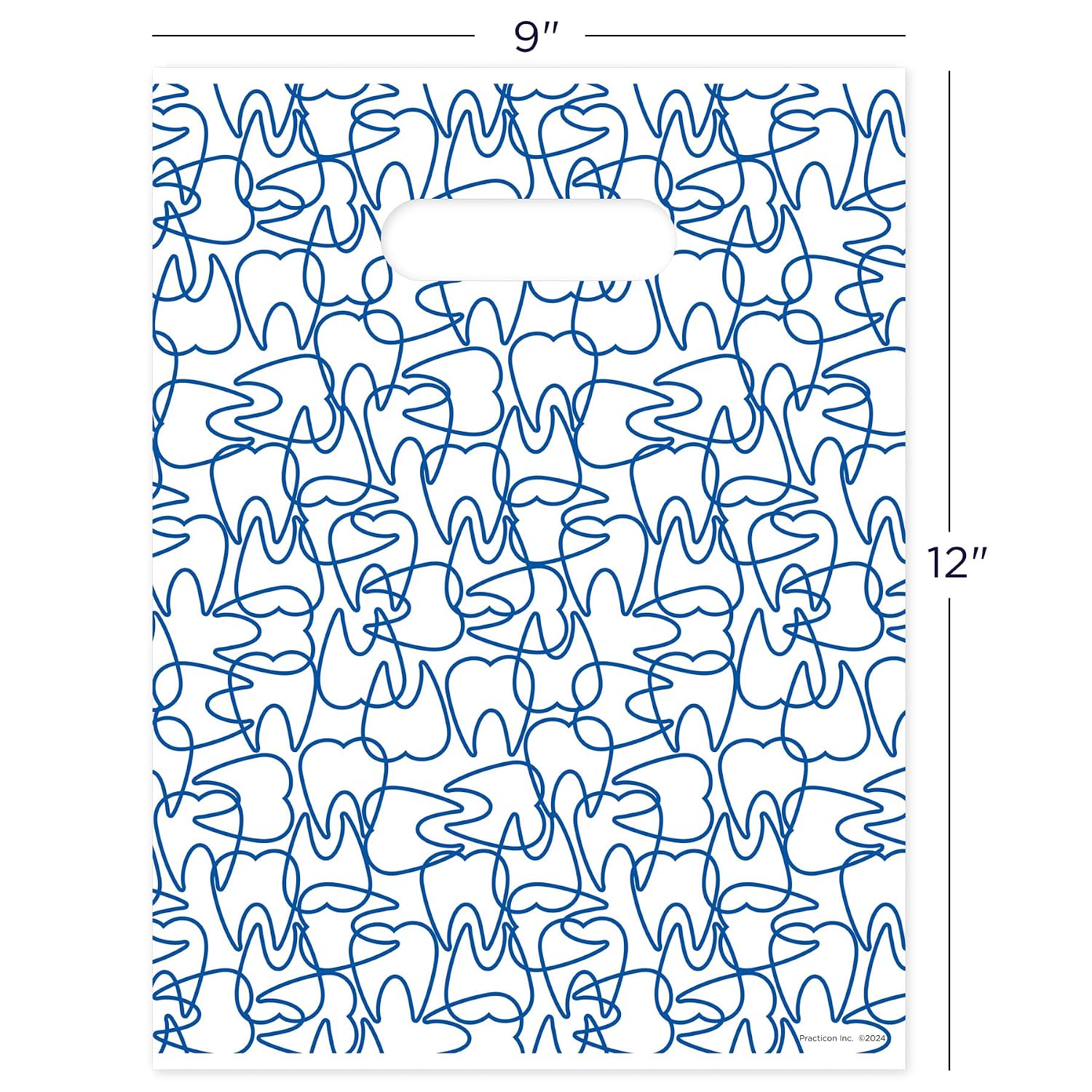 Molar Mix-Up Dental Giveaway Bags, 9" x 12", 100 Pack