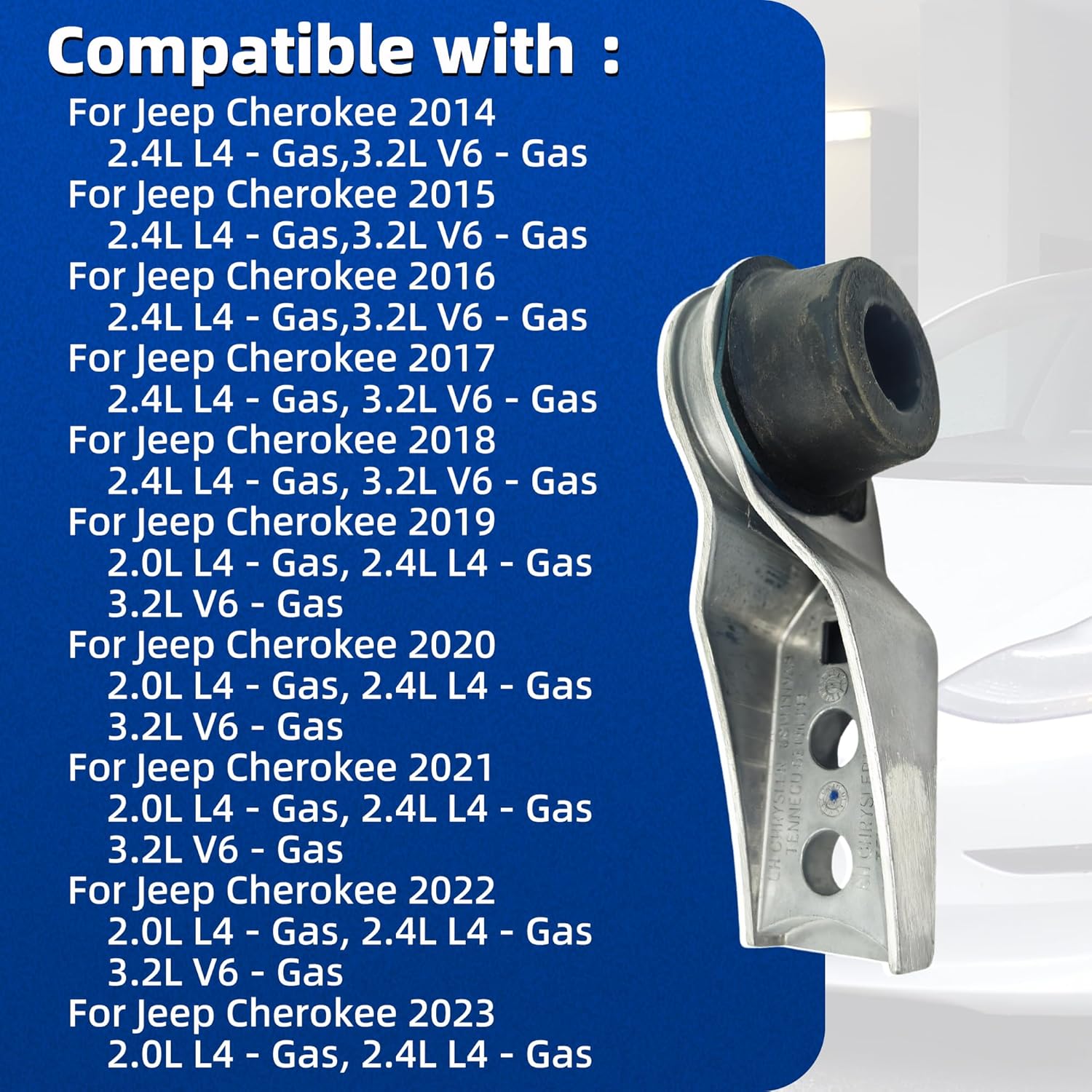 for Jeep Cherokee Exhaust Hanger 2014-2023 Right Rear Exhaust Hangers Replace#53321821 68141918AB