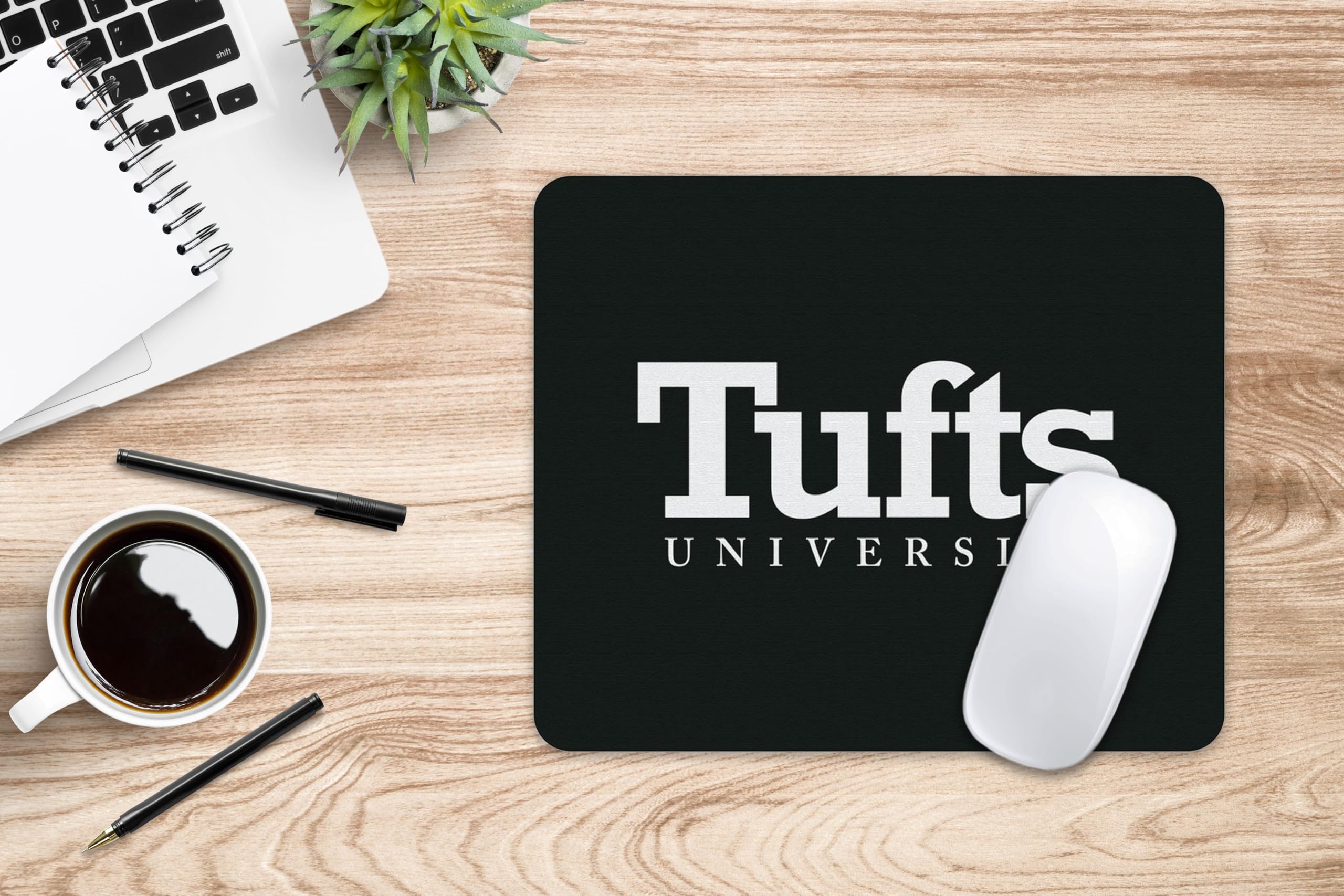 Mouse Pad, Fabric, Tufts University Standard/Mascot Repeat