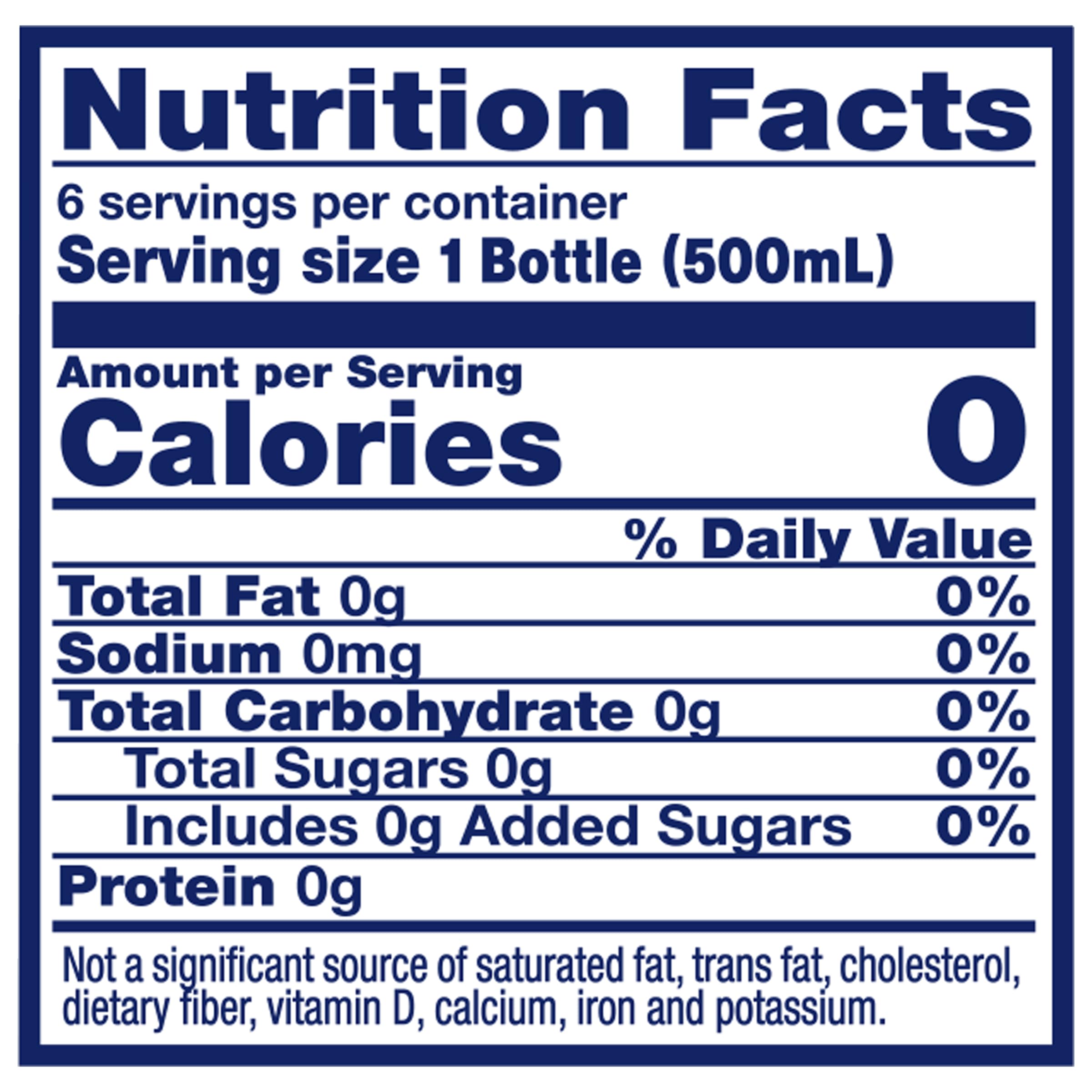 Crystal Geyser Sparkling Natural Alpine Spring Water, 6-Pack, 16.9oz Bottles, Zero Calories and No Sweeteners, Bottled at The Spring Source