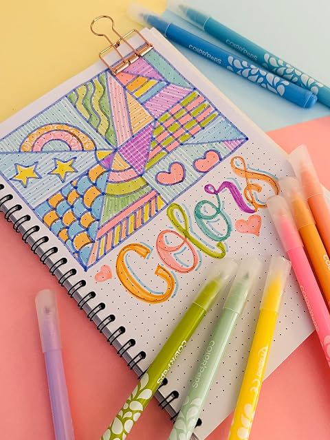 Foto 2 de 2 de Maped Rotuladores de Colores para Niños, Color'Peps Pastel, 10 Rotuladores Lavables con Punta Media