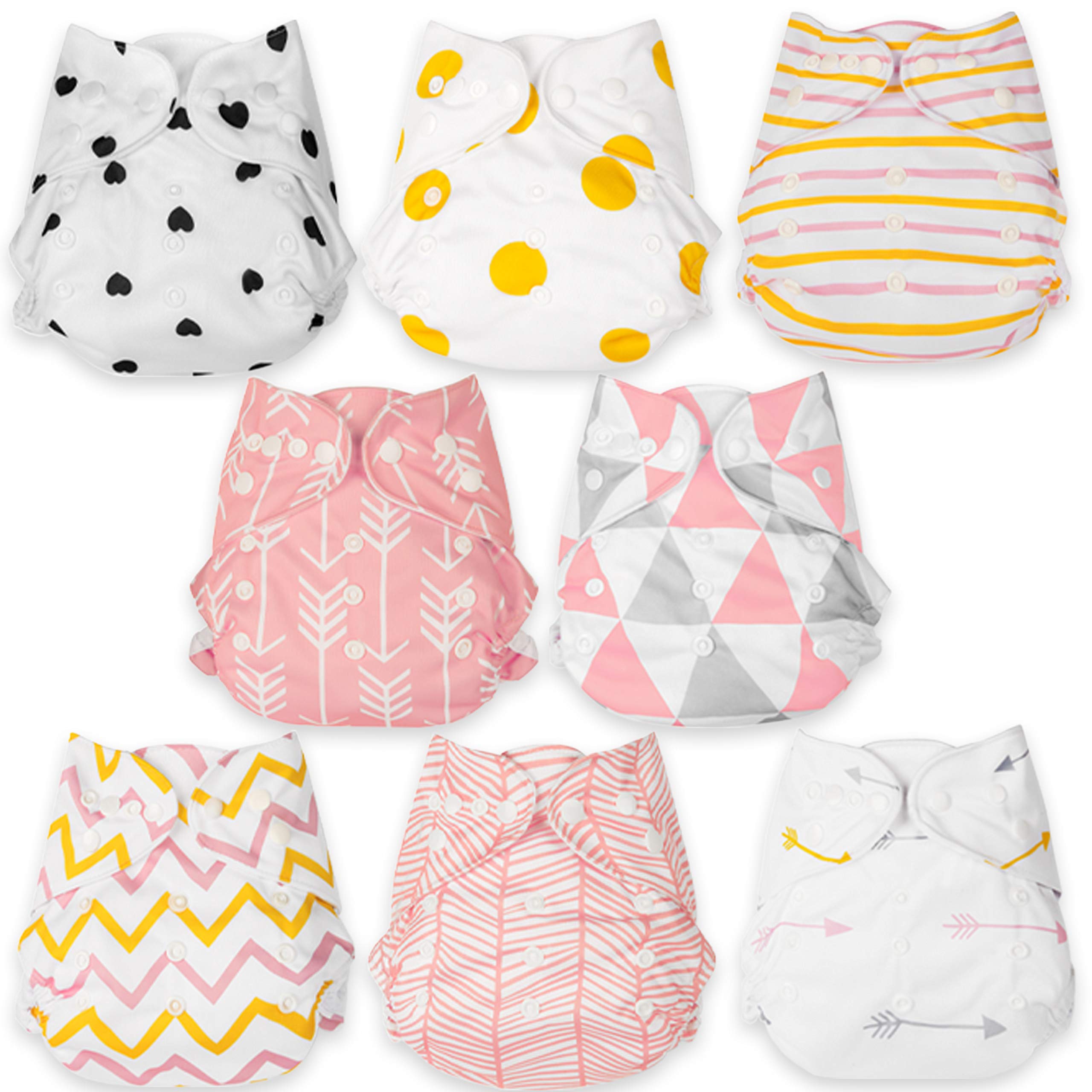 Cloth Diaper (Pink Triangles)