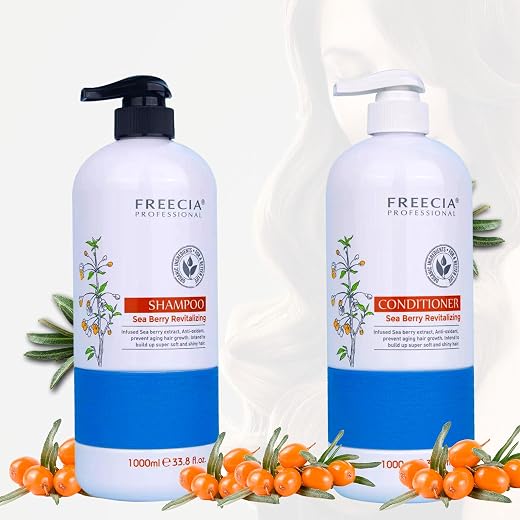 FREECIA® Professional Sea Berry Revitalizing Shampoo And Conditioner Combo, Sea Berry Extracts | Nourishing | Shampoo For ...