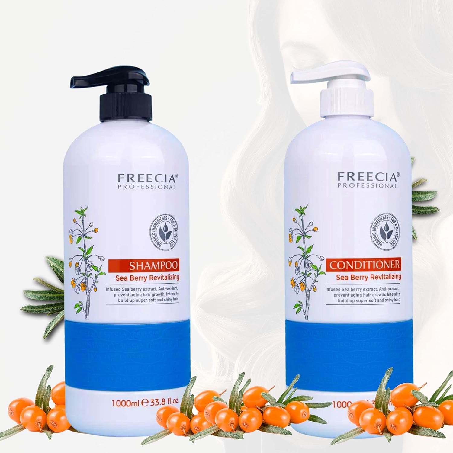 FREECIA® Professional Sea Berry Revitalizing Shampoo And Conditioner Combo, Sea Berry Extracts | Nourishing | Shampoo For ... - Review, Price and Buying Guide