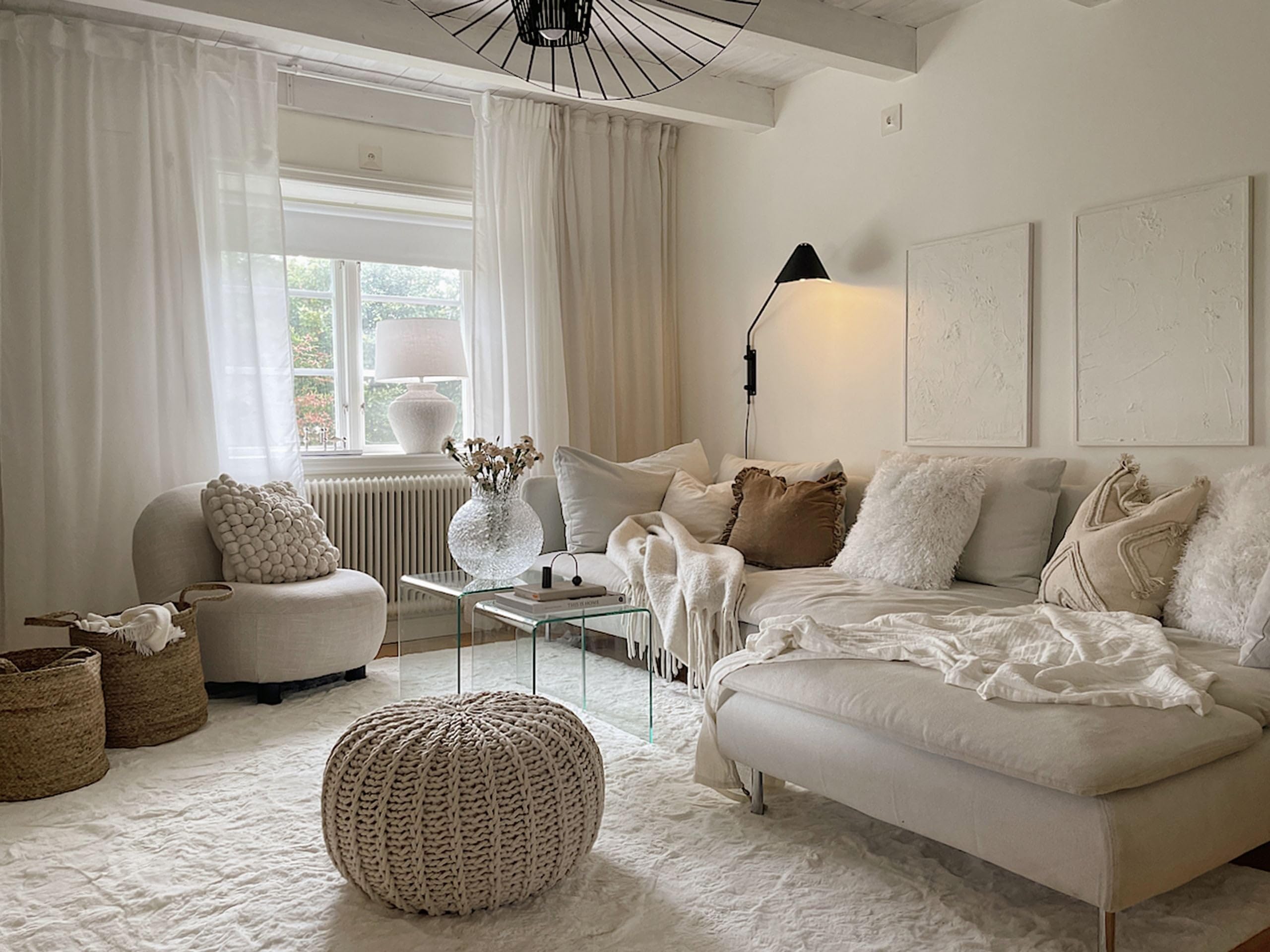 Beliani Minimalistisches Beistelltisch 2er Set transparent Glas Kendall