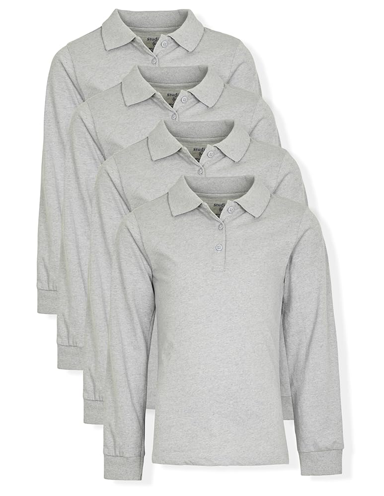philme longsleeve polo サイズ4 Amazon.com: Studio 3 Girls' 4-Pack Soft Jersey Long Sleeve