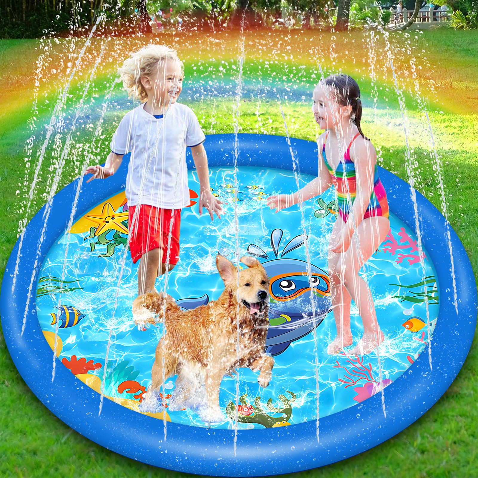 ENCOUN 170cm Splash Pad