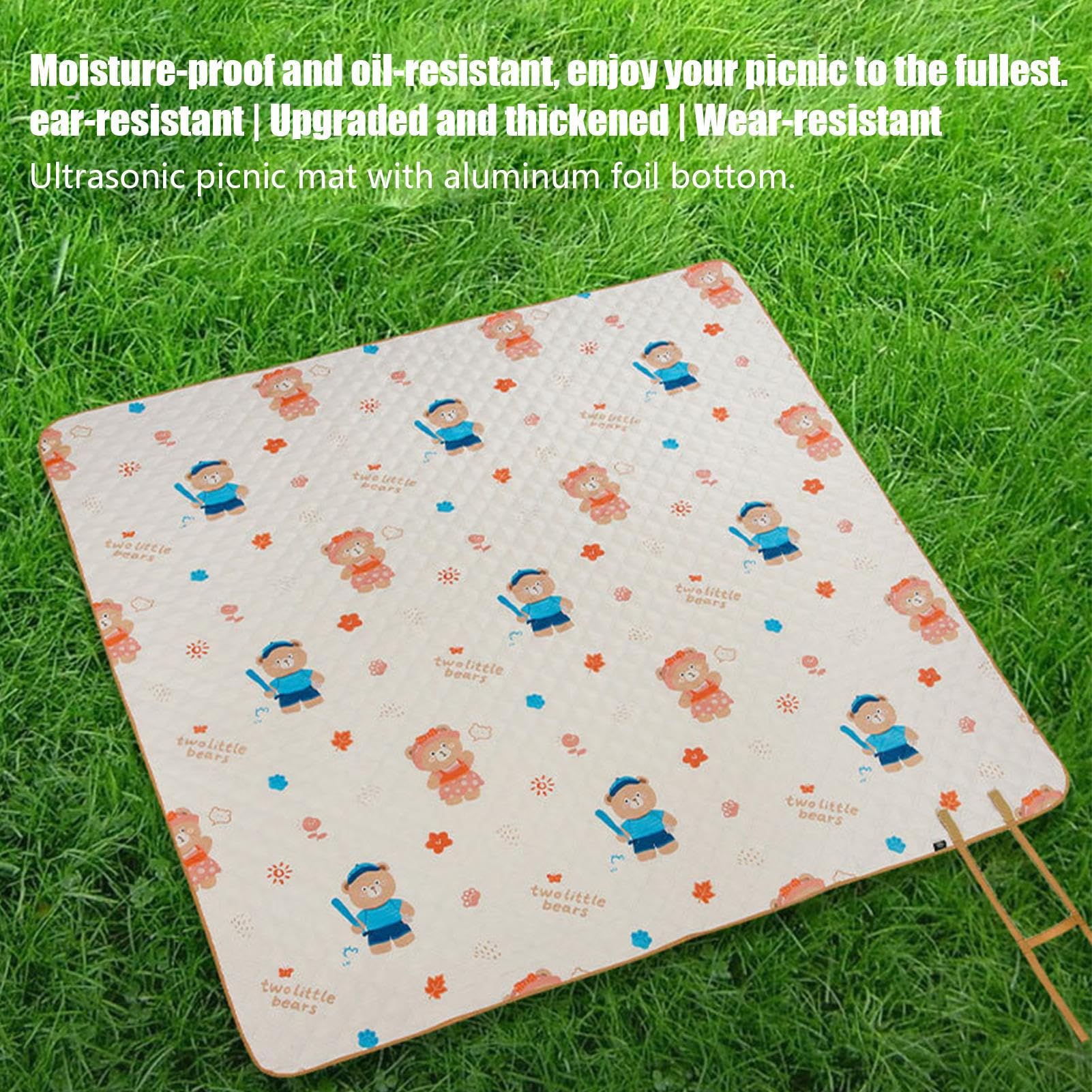 Couverture de Pique-Nique Imperméable Tapis Pliant 200 Cm Sur 152 Cm