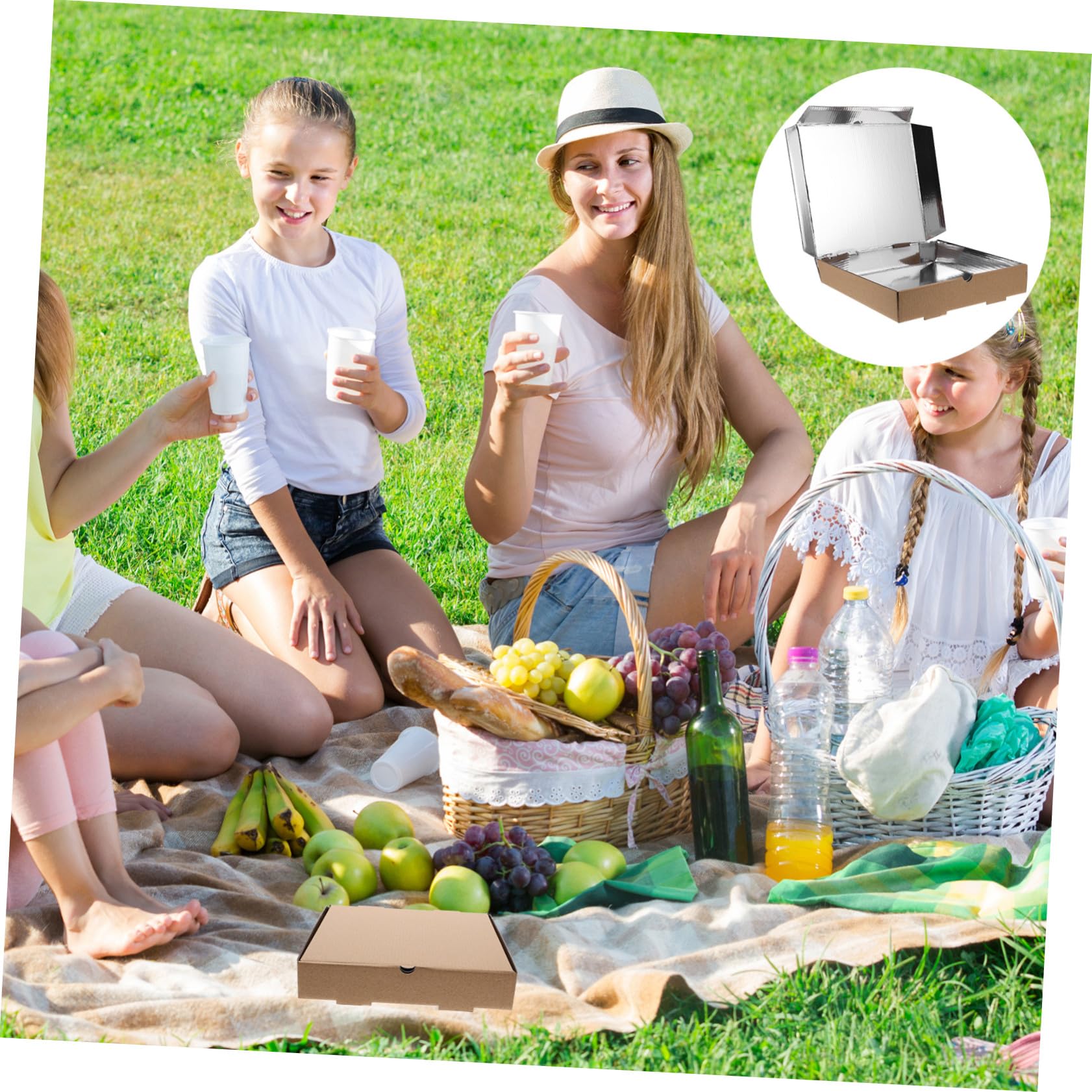 TOYANDONA Scatole Per Pizza in Cartone Ondulato Robuste Da 9 Pollici, Contenitori Per Pizza Da Asporto Leggeri e Compatti, Confezione Da 10 Pezzi Per Ristoranti e Picnic