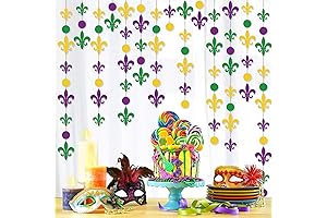 Mardi Gras Garland Streamers Party Decorations Bundle