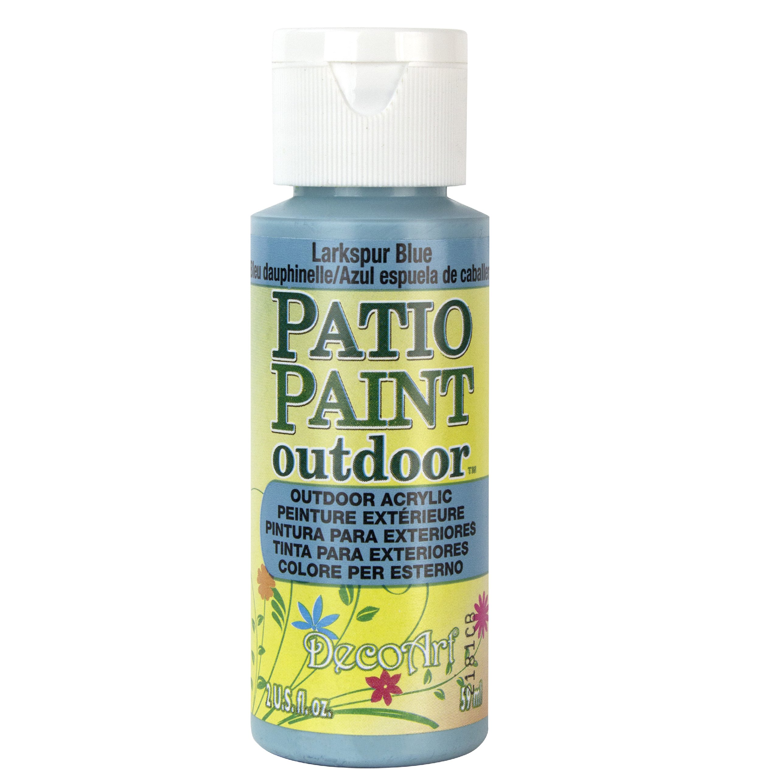 Patio Paint, 2-Ounce, Larkspur Blue