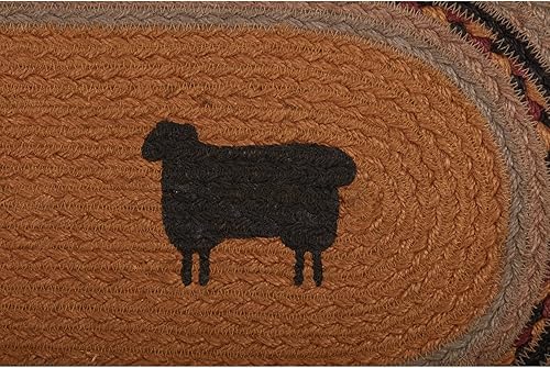 Miniatura 6 de VHC Brands Primitive - Camino de yute ovalado de oveja Heritage Farms para mesa y cocina, 13 x 36 pulgadas, amarillo mostaza