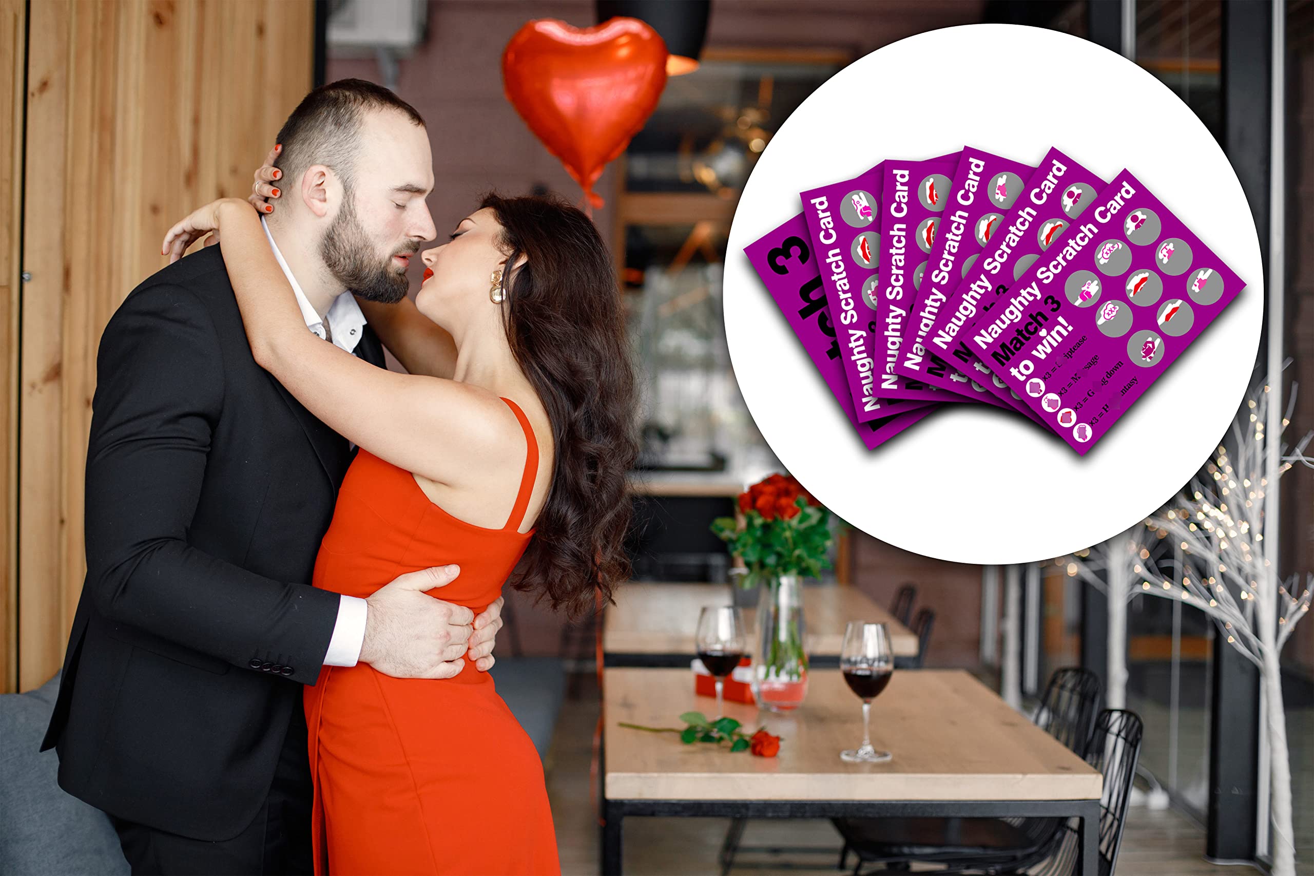 Naughty Scratch Off Game Card with Envelope - Naughty Scratch Cards for Adults - Anniversary, Birthday Gifts for Girlfriend, Wife - Rude Gift for Her (5 Pack)-02