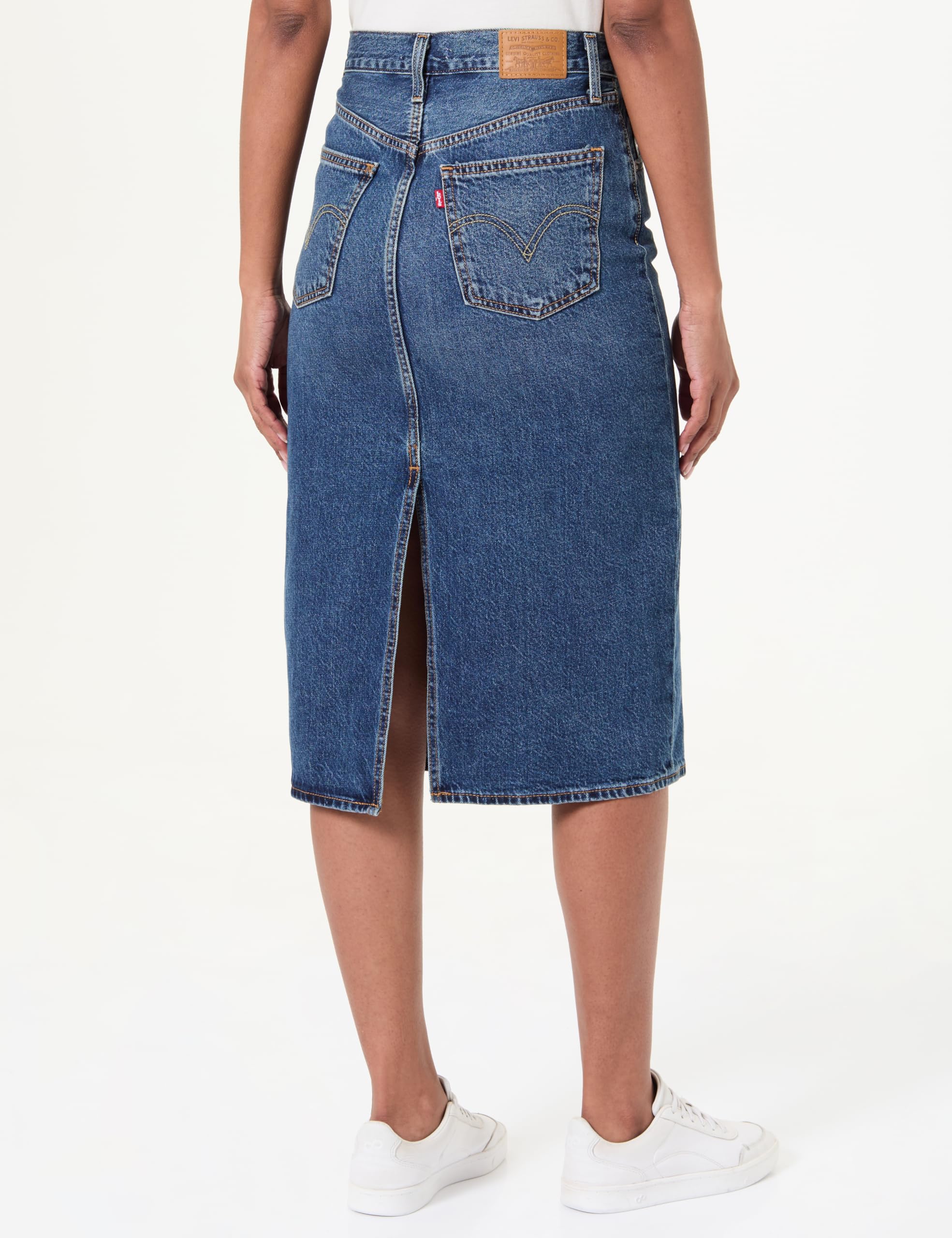 Levi's High Rise Back Slit Skirt Donna