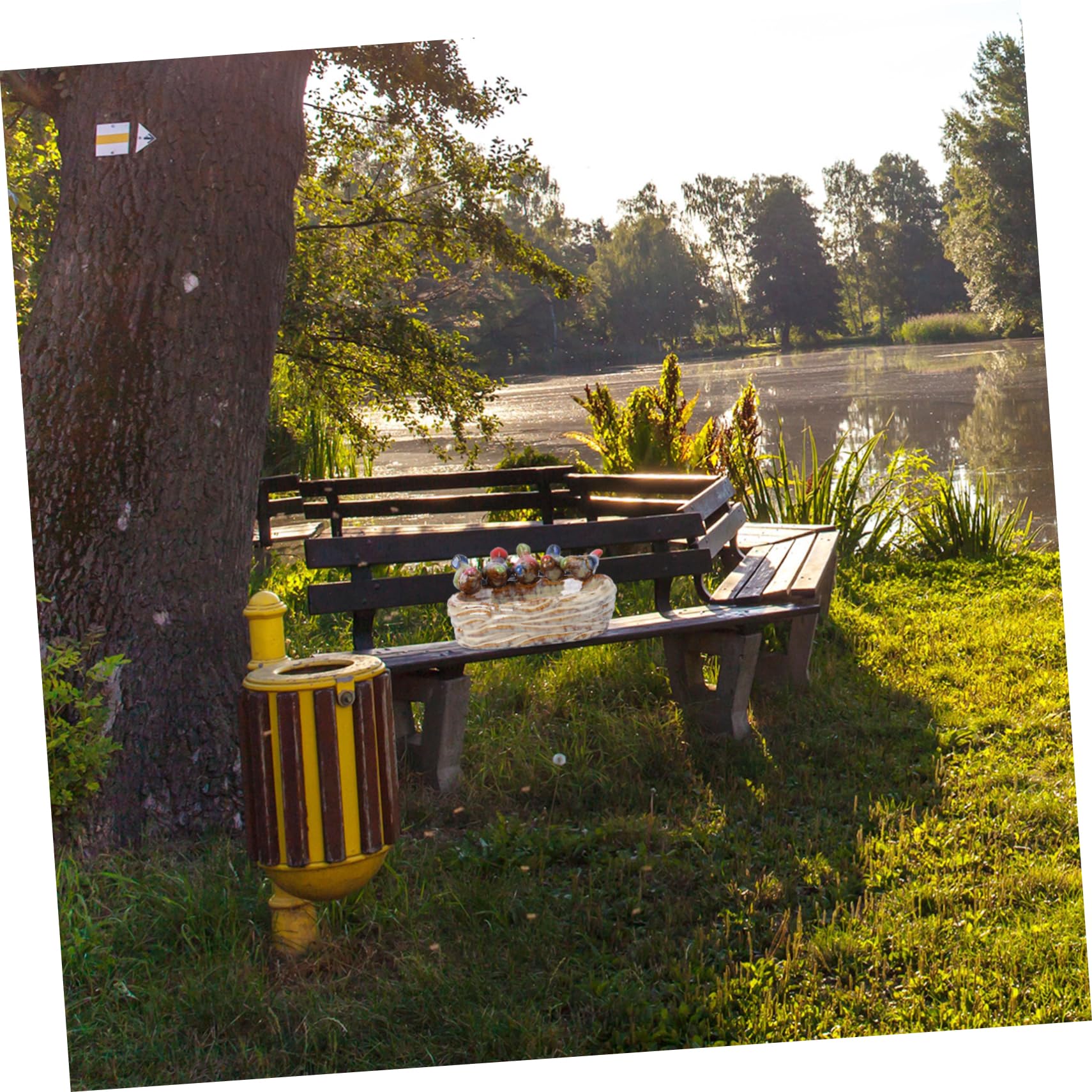 Sosoport 1pezzi Piatto Ceramica Per Frutta e Cibo Per Uccelli Decorazione Da Giardino Creativa e Versatile Design Chic e Funzionale Adatto Per Frutta e Adornamenti Da Giardino