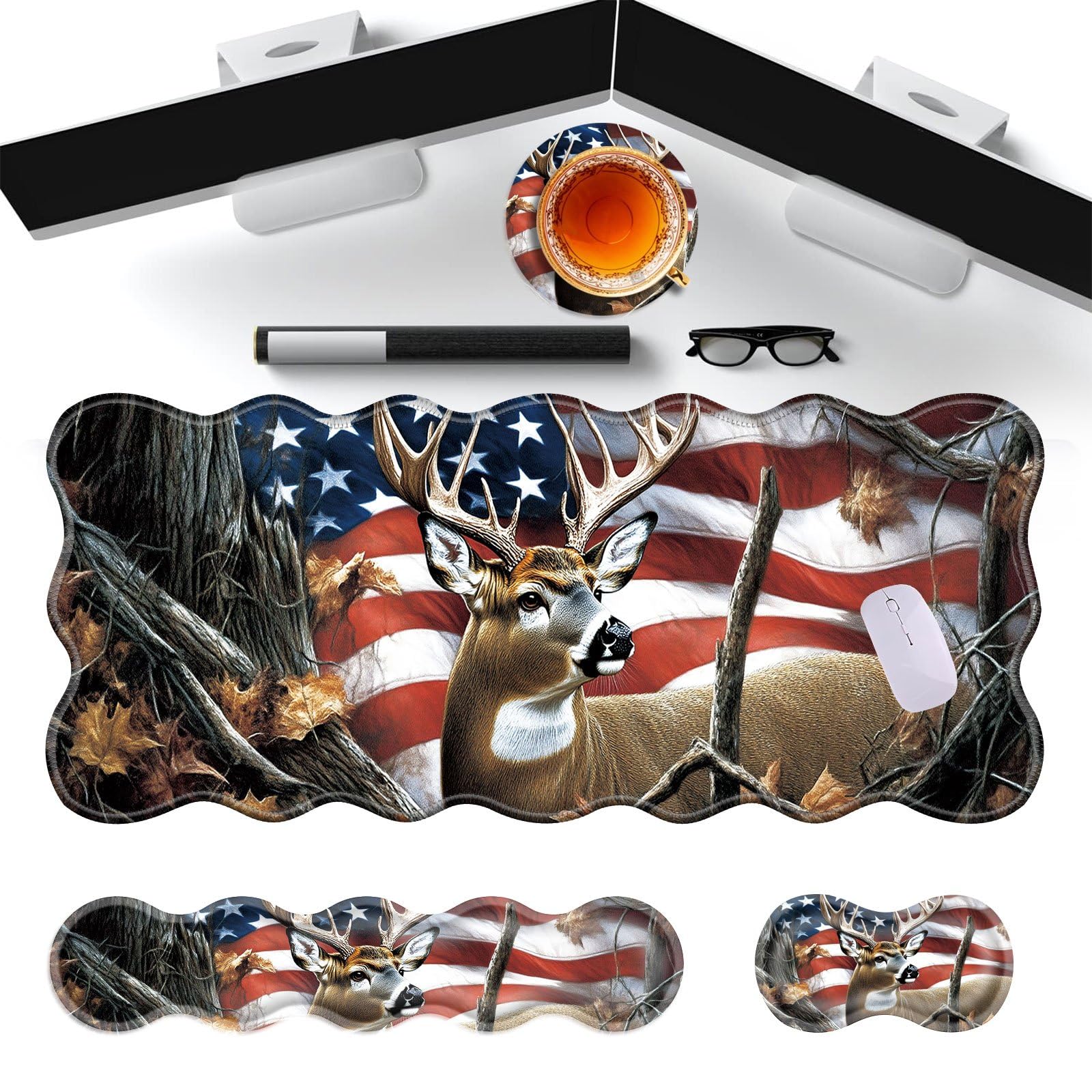 Gaming Mouse Pad Wrist Rest Set - Ergonomic Comfort -26