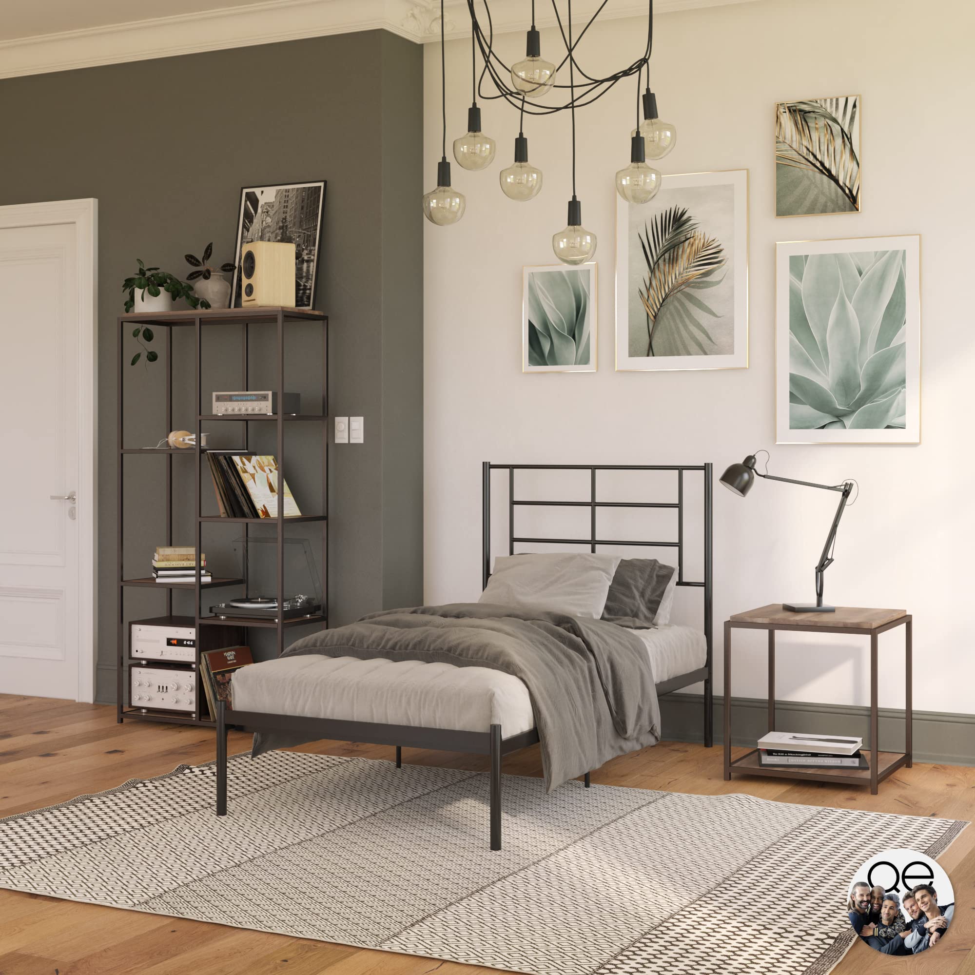 Dorel Home Jensen Metal Bed BlackSingle from B&Q