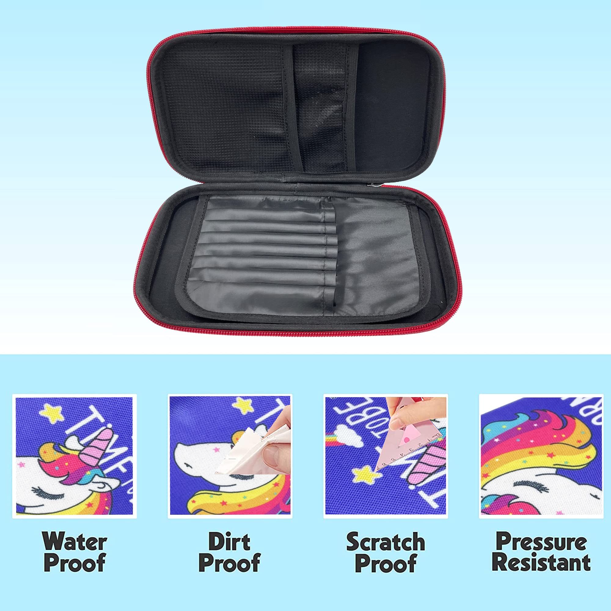 OFIXO A-Unicorn - Estuche para lápices de EVA para niños, estuche para lápices, estuche para lápices de diseño para niños
