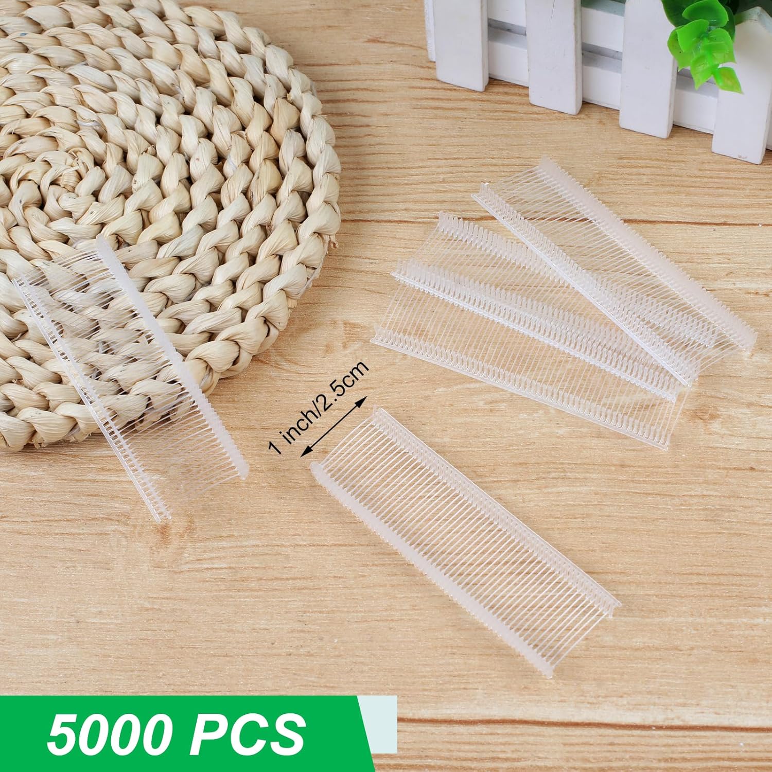 1 Inch Tag Gun Refills, 5000 PCS Tagging Gun Fasteners, Plastic Barbs Attachments for Clothing Label, for All Standard Garment Price Tag Guns - Image 2