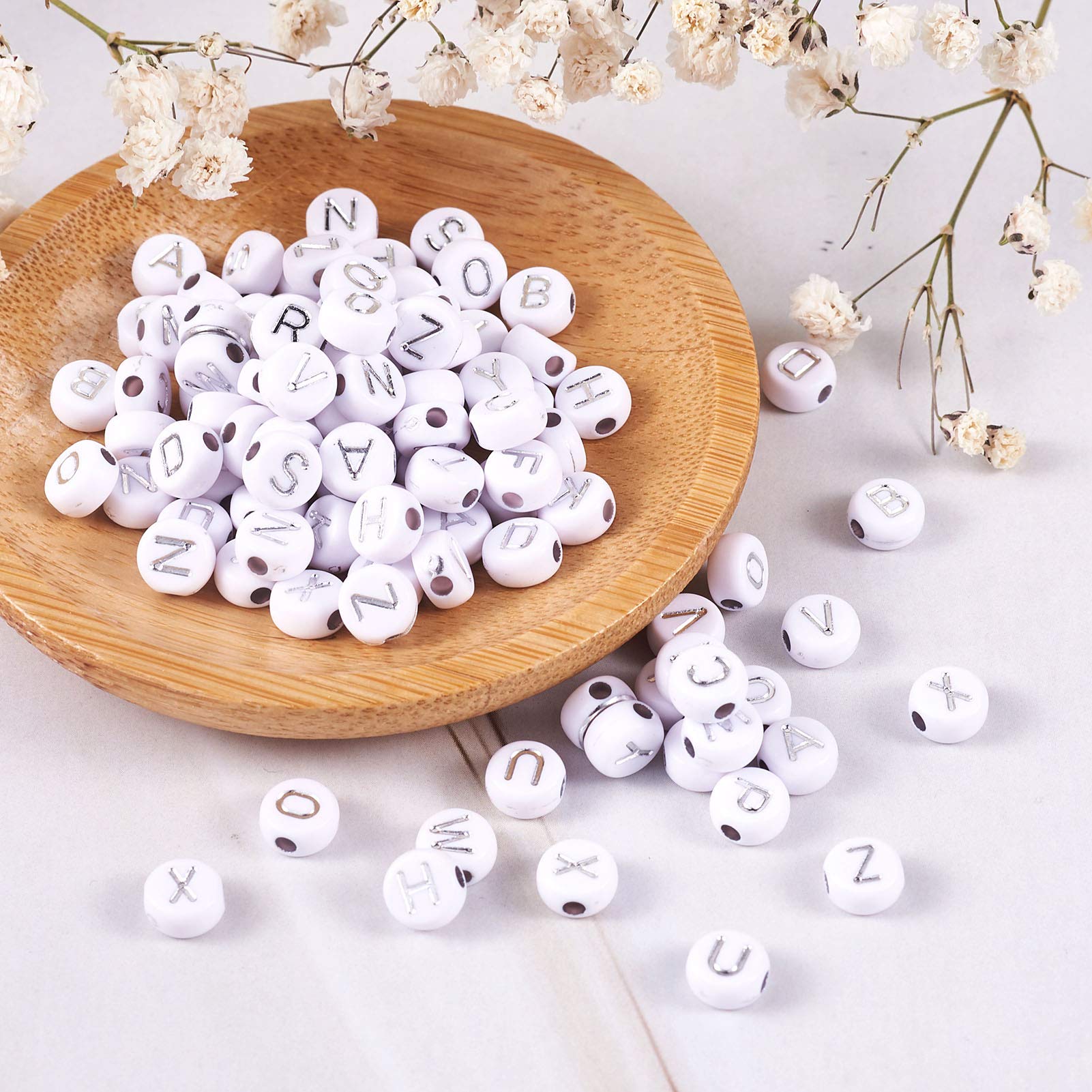2100 Perline Acriliche Cheriswelry A Forma Di Cuore Con Lettere A-Z – Per Braccialetti Personalizzati