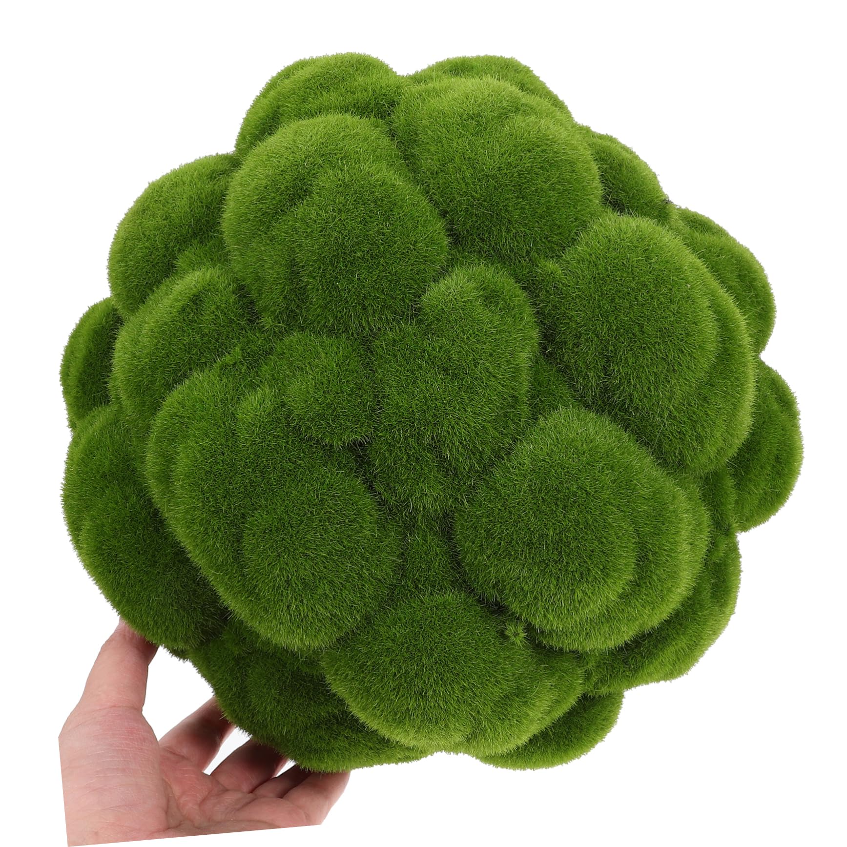 ORFOFE Bola de Musgo Artificial Decorativa de PVC Verde, Colgante