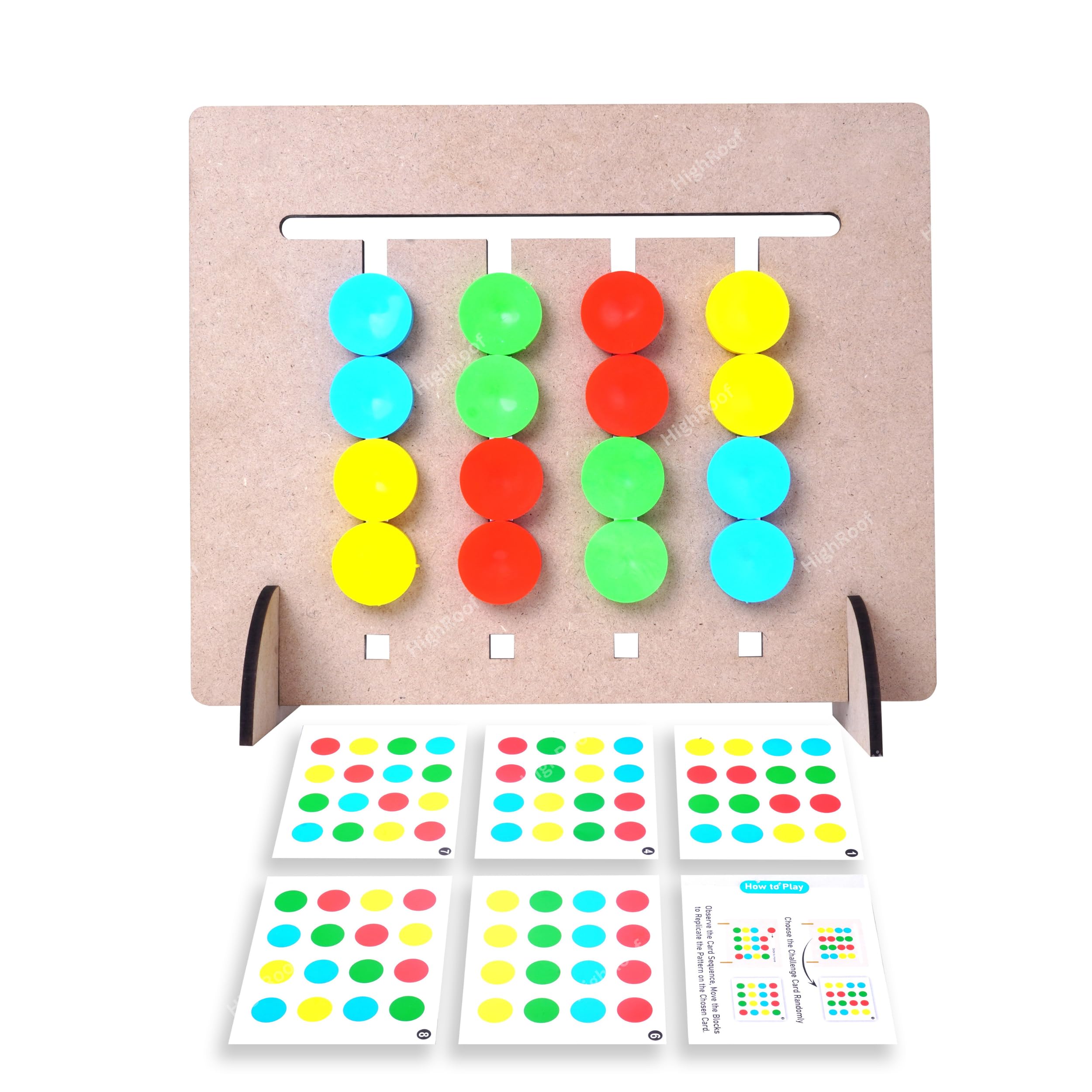 HighRoof Wooden Montessori Slide Puzzle Hand Eye Coordination and Early Development Brain Activity Game for Kids (B0DD482YC5) Amazon Price History, Amazon Price Tracker