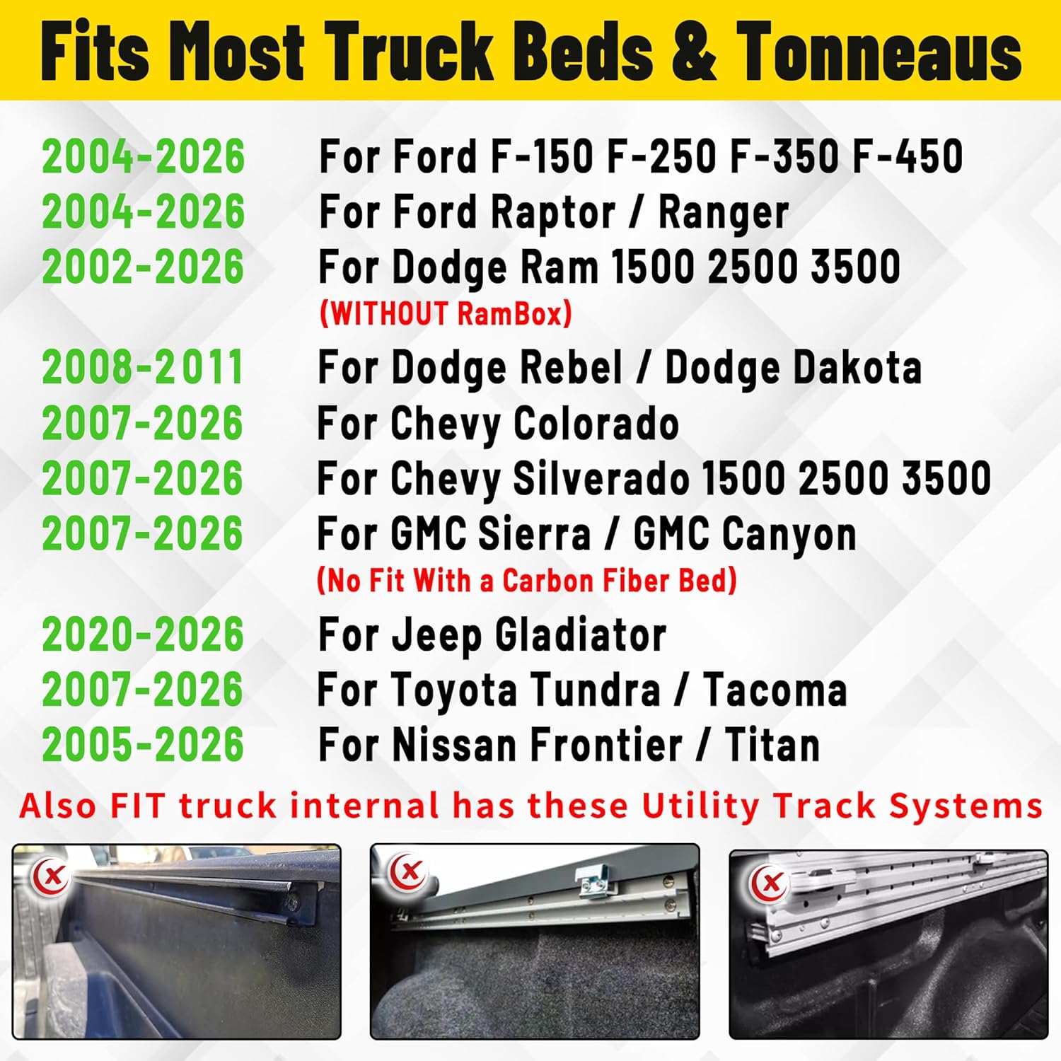MONOKING Stainless Steel Roll Bar Compatible with Tonneau Cover for 2007-2026 Tacoma Gladiator Colorado Ranger Canyon Frontier Dakota