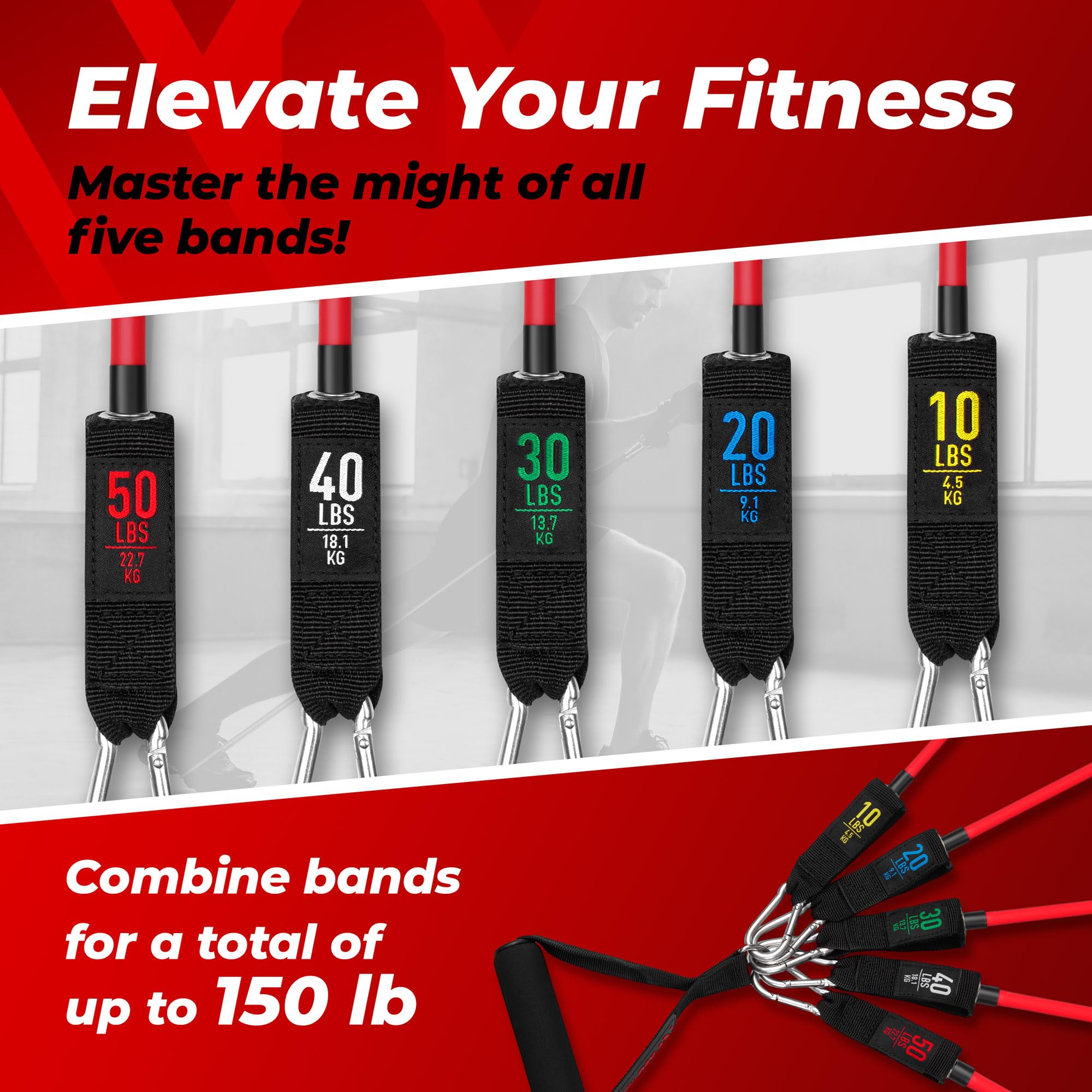 RENRANRING Bandes De Résistance Pour L'entraînement, Bandes D