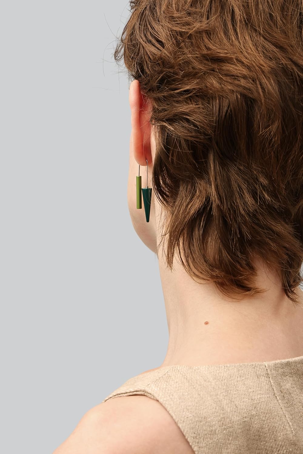 Trendy Dangle Earrings Set for Women, Colorful Aluminum Drop Earrings, 6 Pcs DIY Interchangeable Conical Beads, Lightweight Titanium Ear Hooks, Hypoallergenic and Not Easy To Fade - Image 4