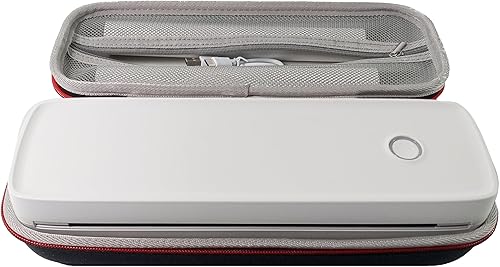 Miniatura 10 de IOOIOO Impresora térmica portátil sin tinta, para papel térmico tamaño carta de 8.5 x 11 pulgadas, tamaño A4 (plegado o enrollado), color blanco