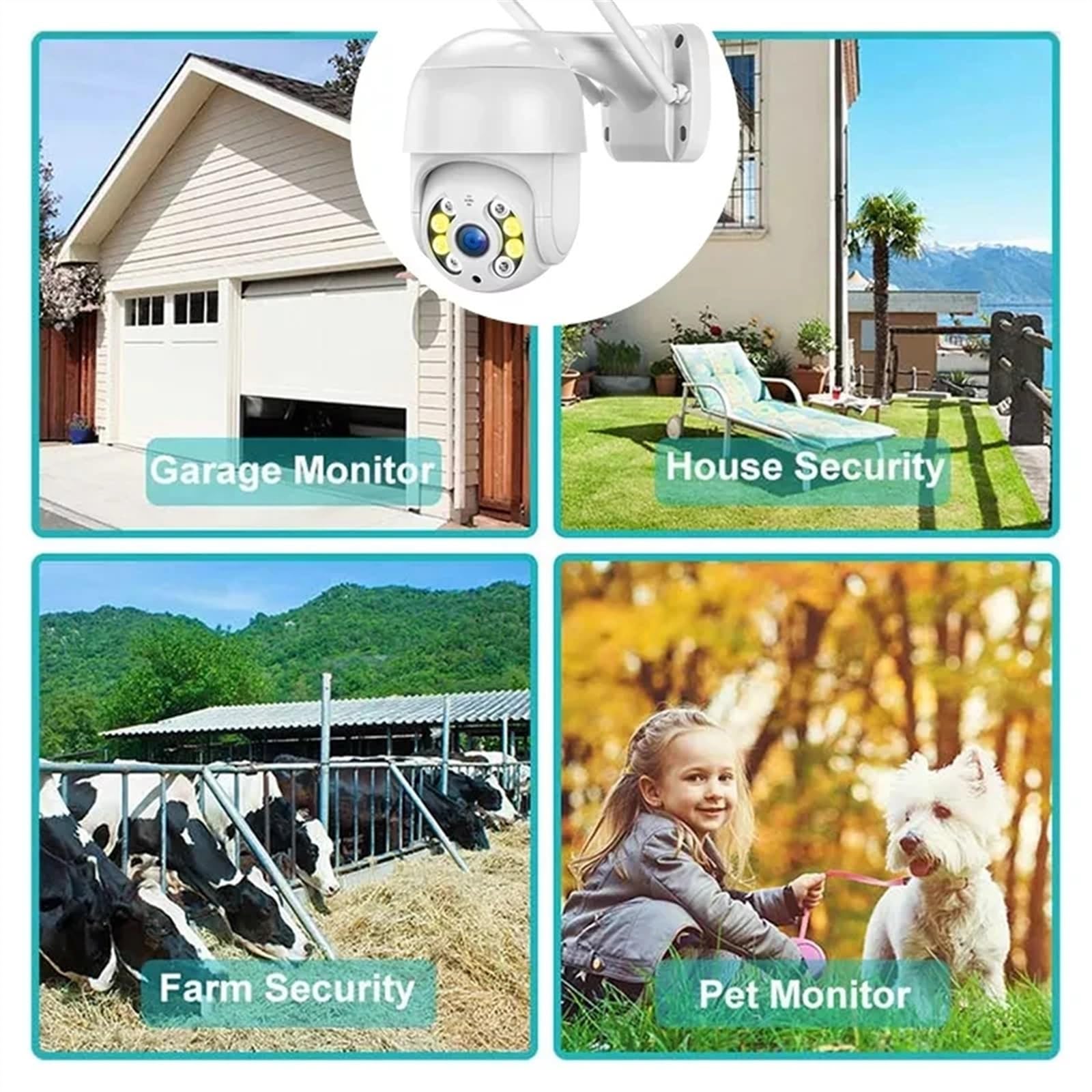 Bezprzewodowa kamera bezpieczeństwa słonecznego na 8MP 4K IP Camera 5MP Speed Dome Auto Tracking PTZ Camera Smart Home Outdoor Wireless WIFI Camera Surveillance Monitor dla Bezpieczeństwa Wewnętrznego
