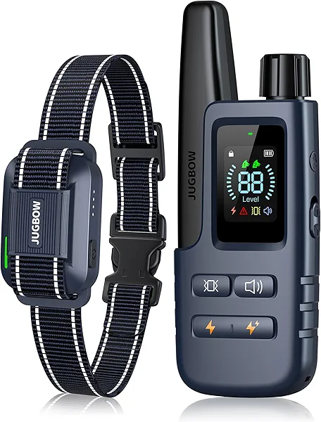 Jugbow Dog Shock Collar - 4200FT Dog Training Collar with Remote for 5-120lbs Small Medium Large Dogs, IPX8 Waterproof E Collar with 4 Training Modes, Security Lock, Rechargeable Shock Colla