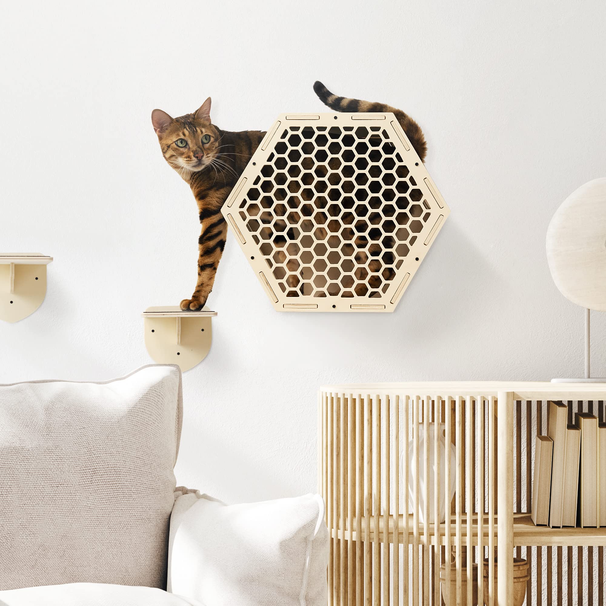 Accesorios Gatos Pared Escalada HEYOUTH Estantes De Pared Para