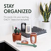 Vista 6 de Boon - Juego de cepillos en forma de cactus para limpiar biberones, multicolor