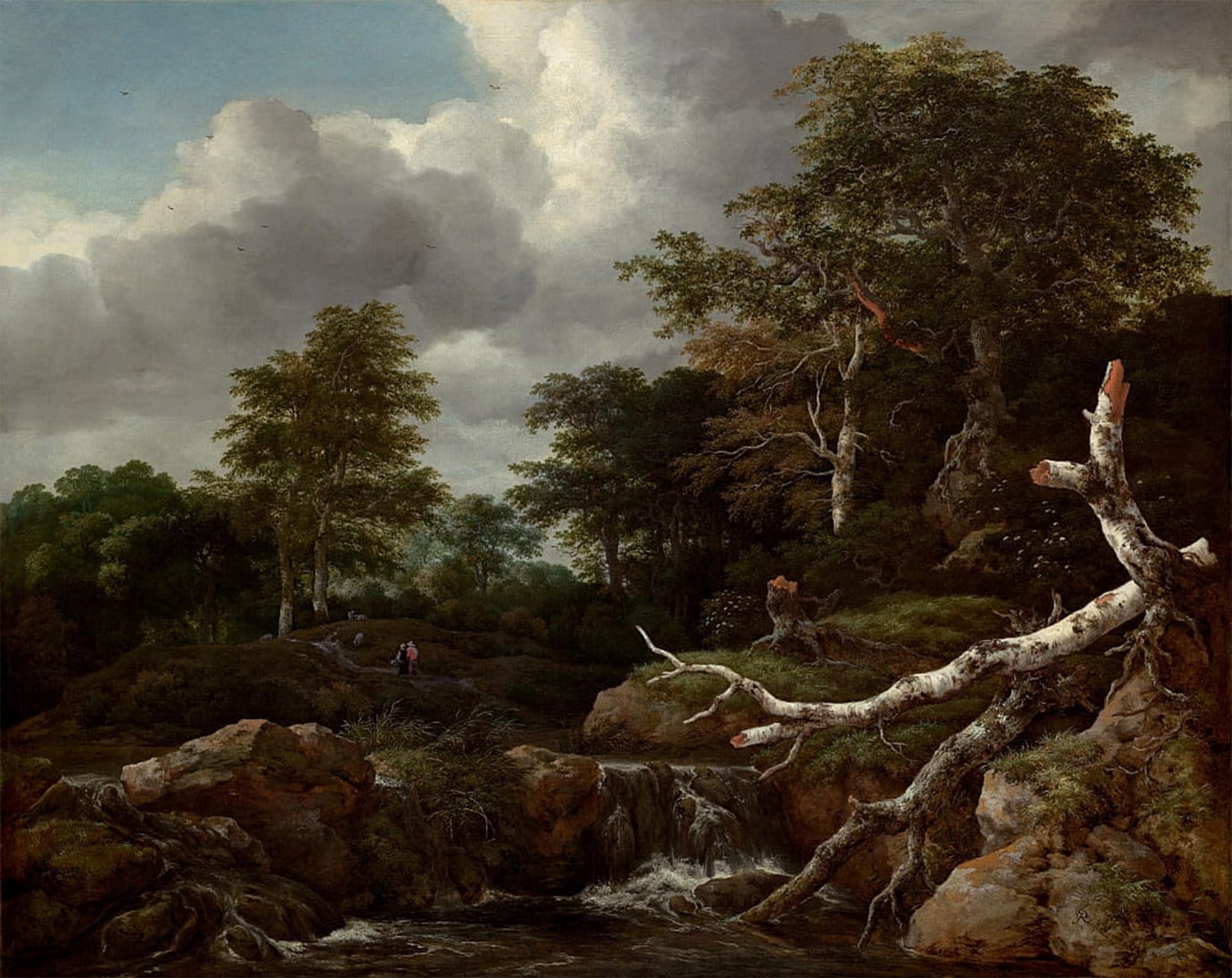 POSTERIIk Vintage Print Pop Art Landscape Artwork Forest Scene by Jacob Van Ruisdael Art Prints for Office Home Decor 60x90cm