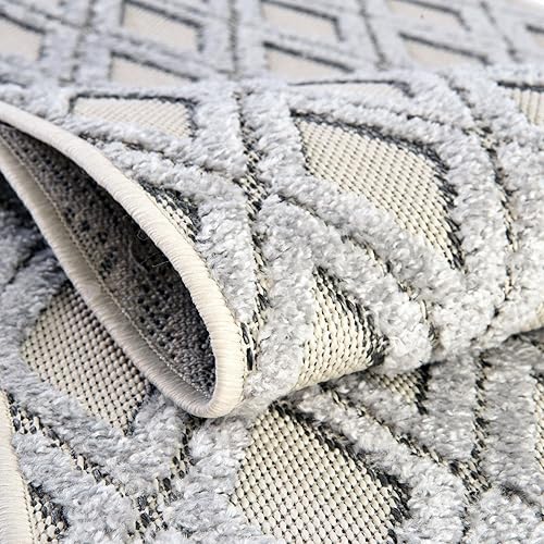 Miniatura 5 de Unique Loom Colección Arlo - Alfombra de área - Derek (Runner 2' 0" x 6' 0", beige arenosobeige)