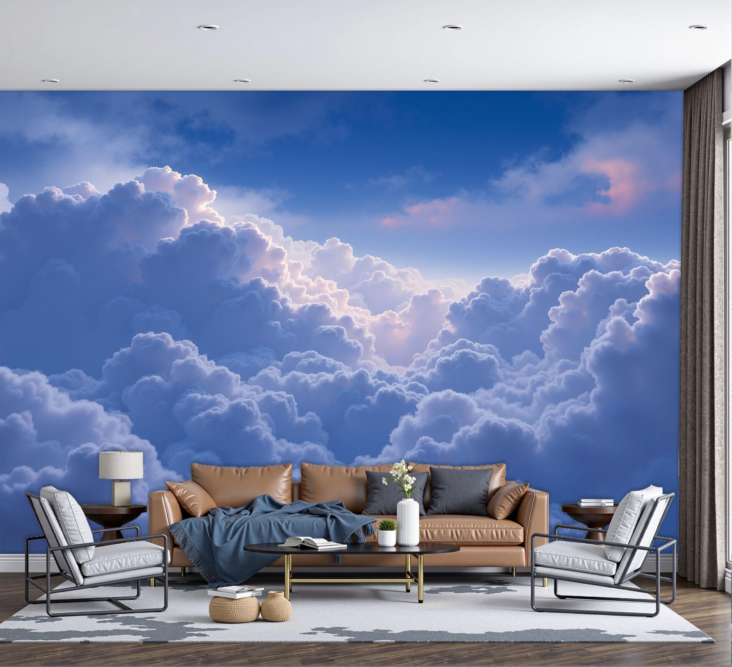 Fresque Murale 300x210cm pour Agrandir Visuellement une Chambre