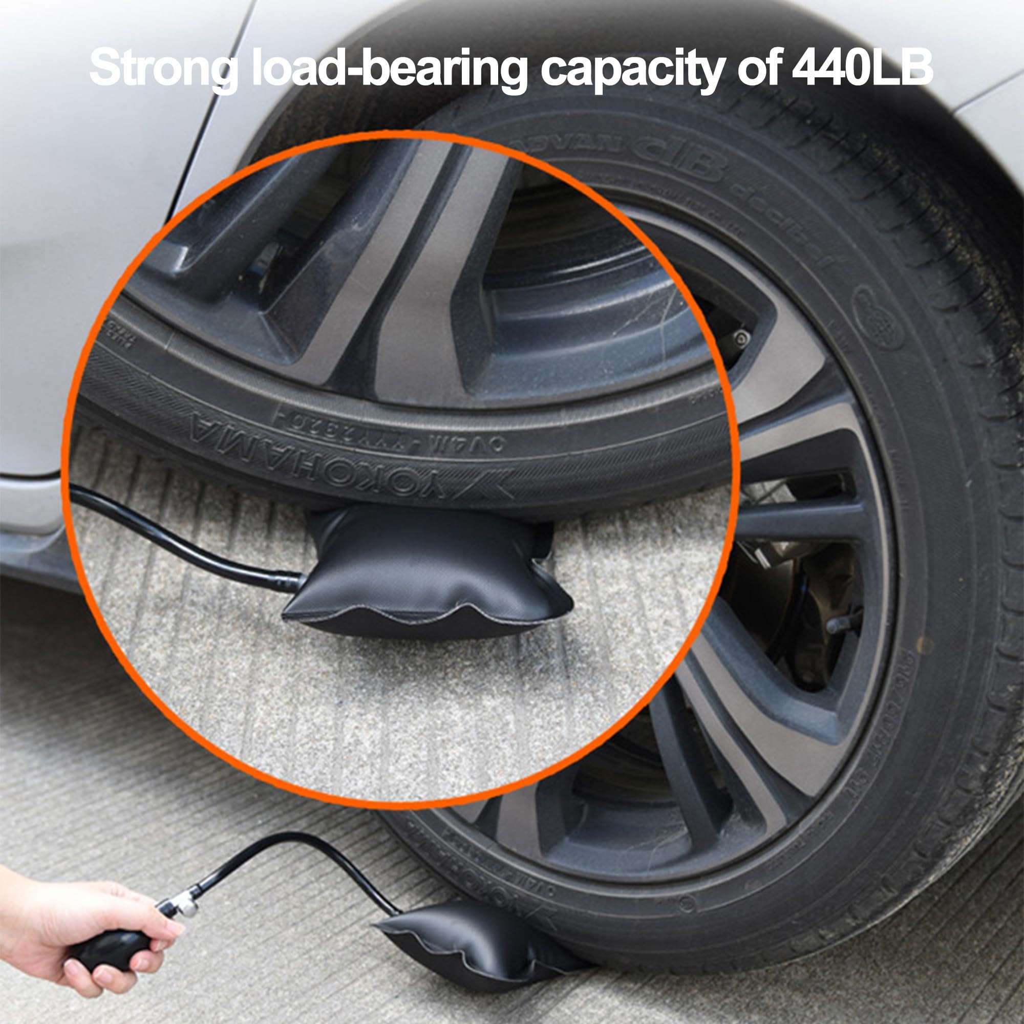 2 PCS Air Wedge Inflatable Shim Air Pump for Quick Positioning, Cycle Pump 56.5 cm x 15 cm TPU Composite Fabric, Ideal for Hospitals, Outdoor, and Car Maintenance, Home Garden Tools and Hand Tools 2