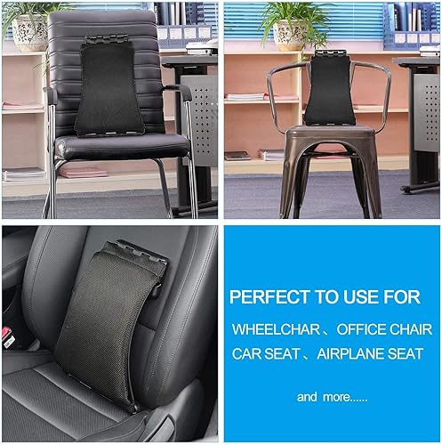 Miniatura 4 de Apoyo lumbar Motion Trend con carbón de bambú espuma de memoria cojín para espalda negro