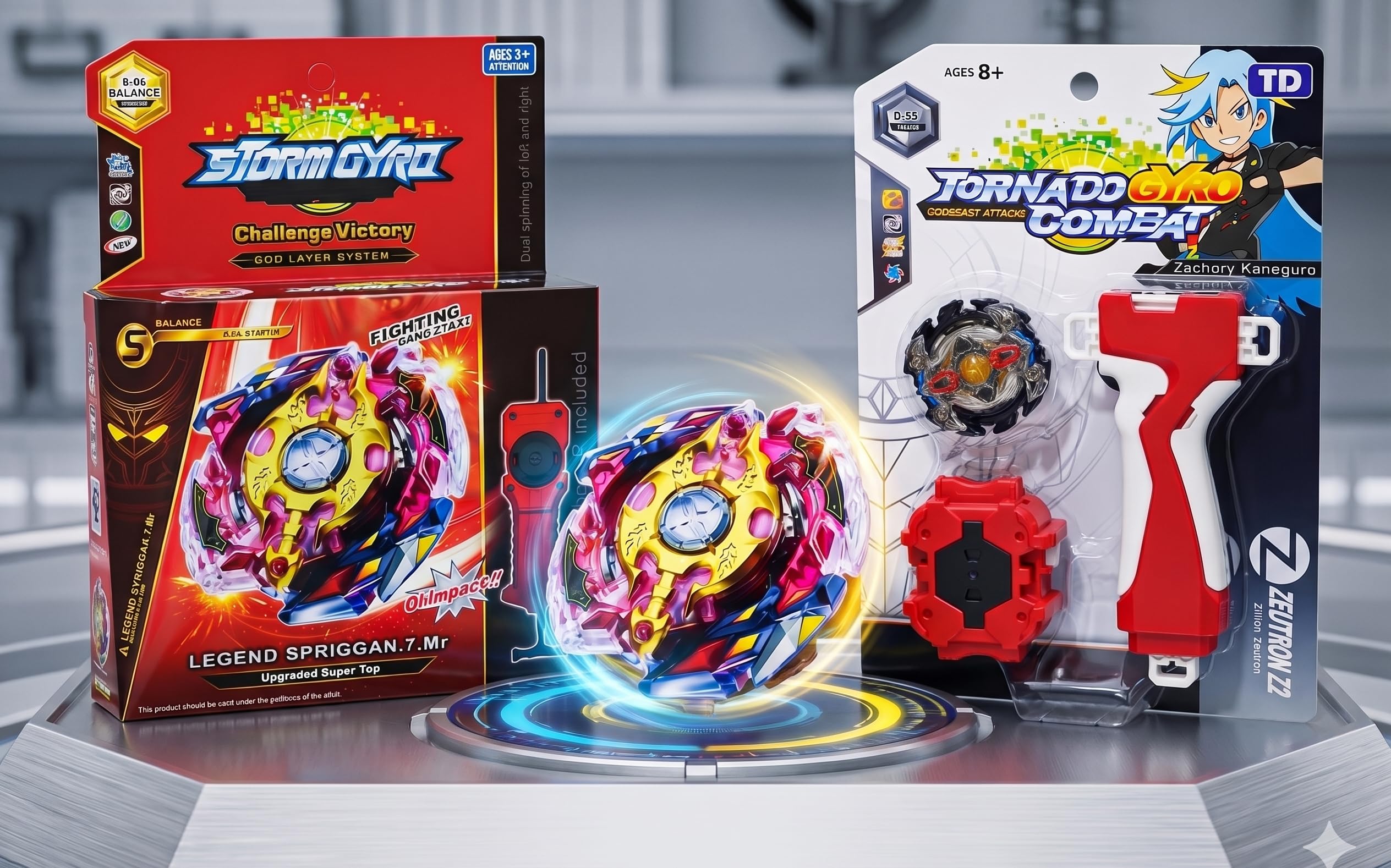 Buy Legend Spriggan B-86 and Zillion Zeus B-59 Battling Tops Combo