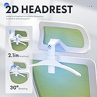 Vista 7 de FLEXISPOT Silla de oficina ergonómica clásica con respaldo alto, silla giratoria para computadora, sillas de escritorio ejecutivas, con soporte